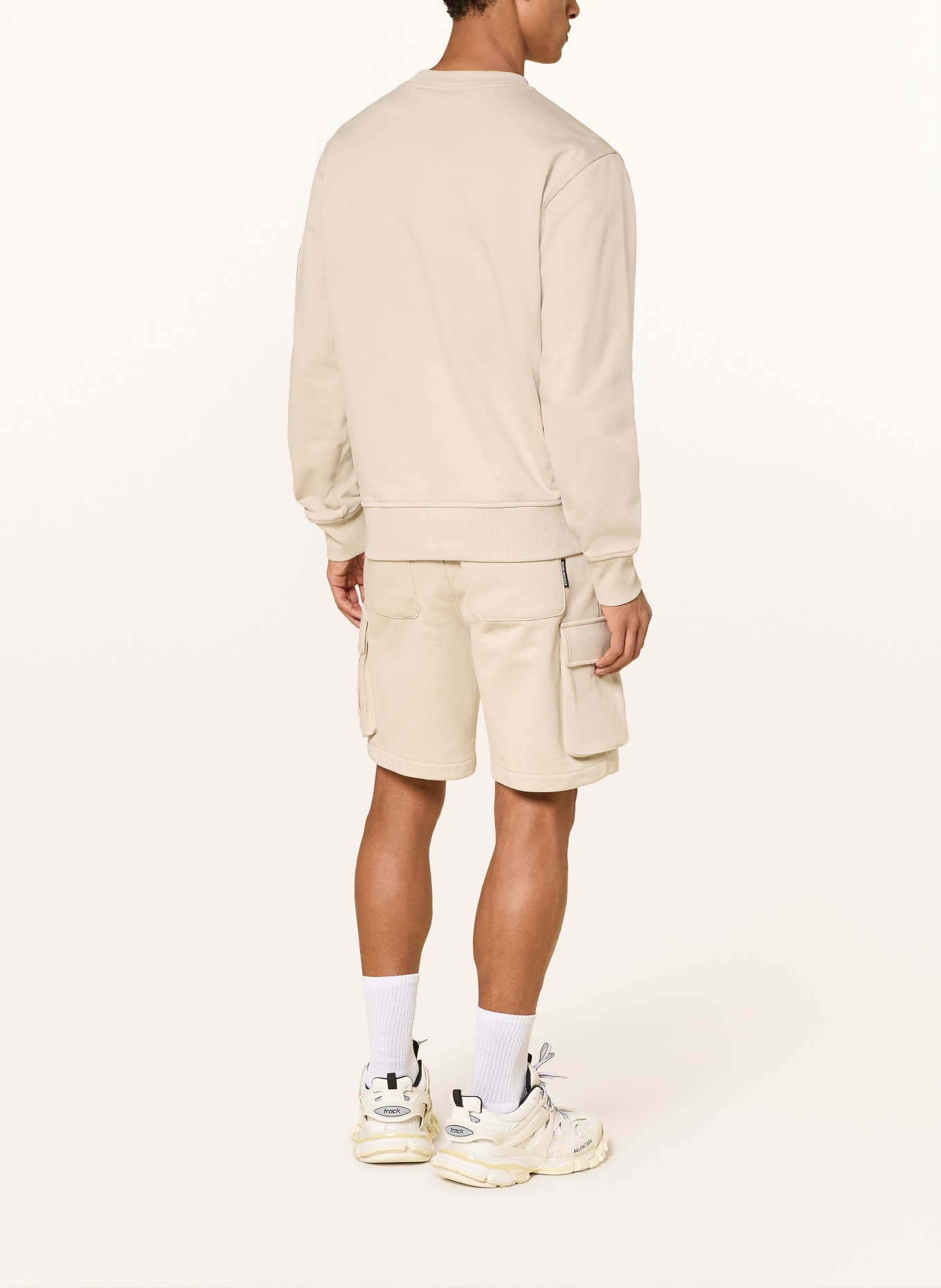 MOOSE KNUCKLES Cargo sweat shorts HARTSFIELD: BEIGE