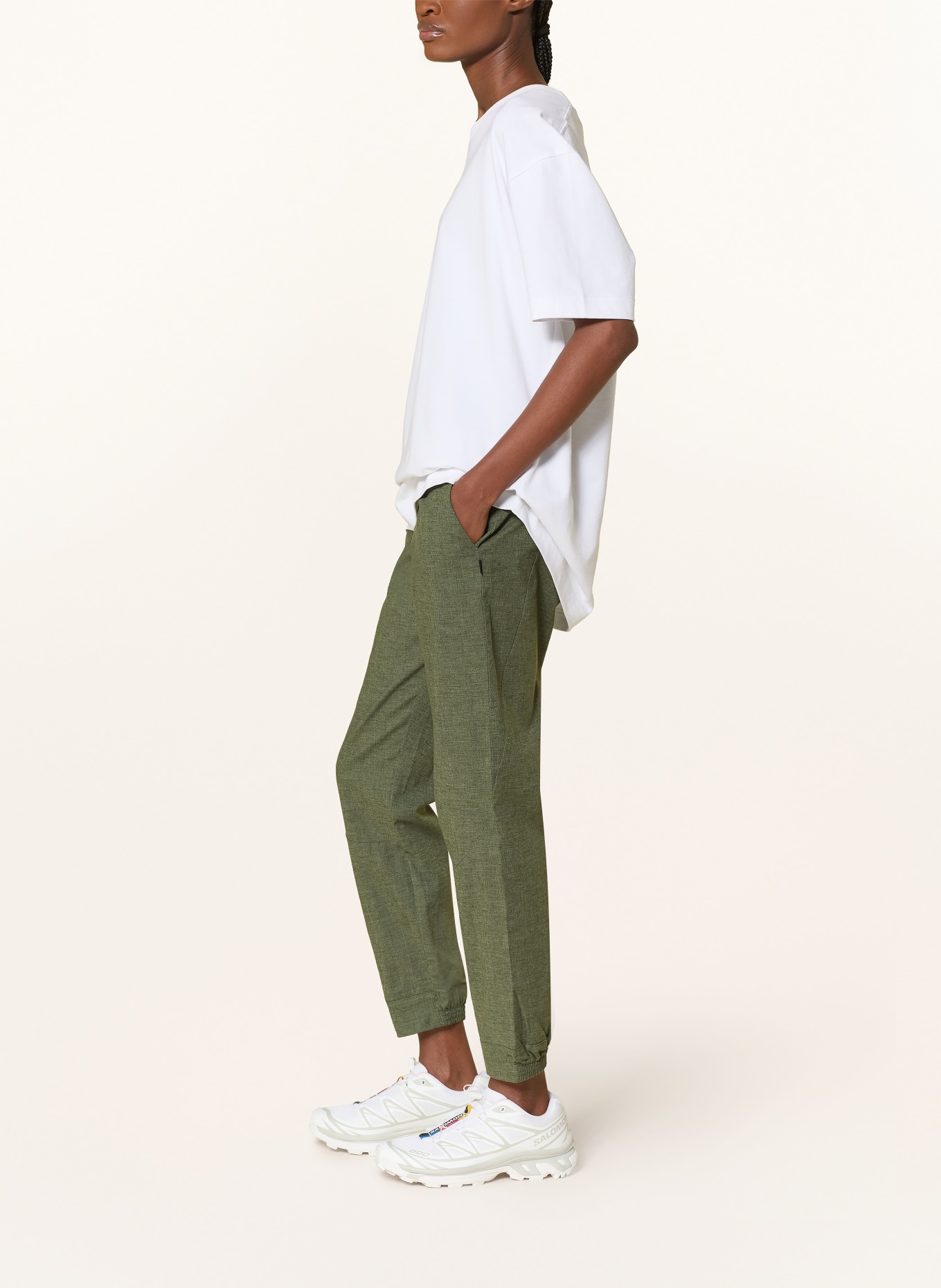 me°ru' Trekkingbroek VALENCE: DONKERGROEN