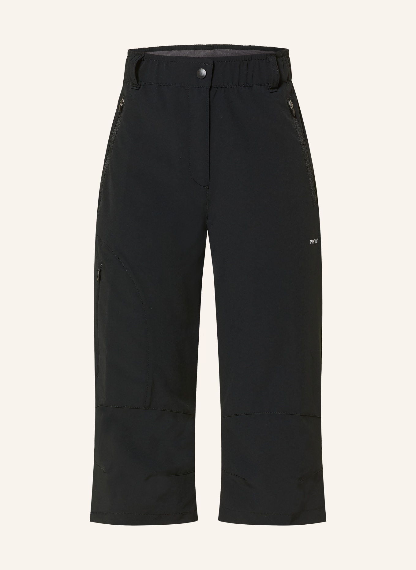 me°ru' 3/4 trekking trousers VALDIVIA: BLACK