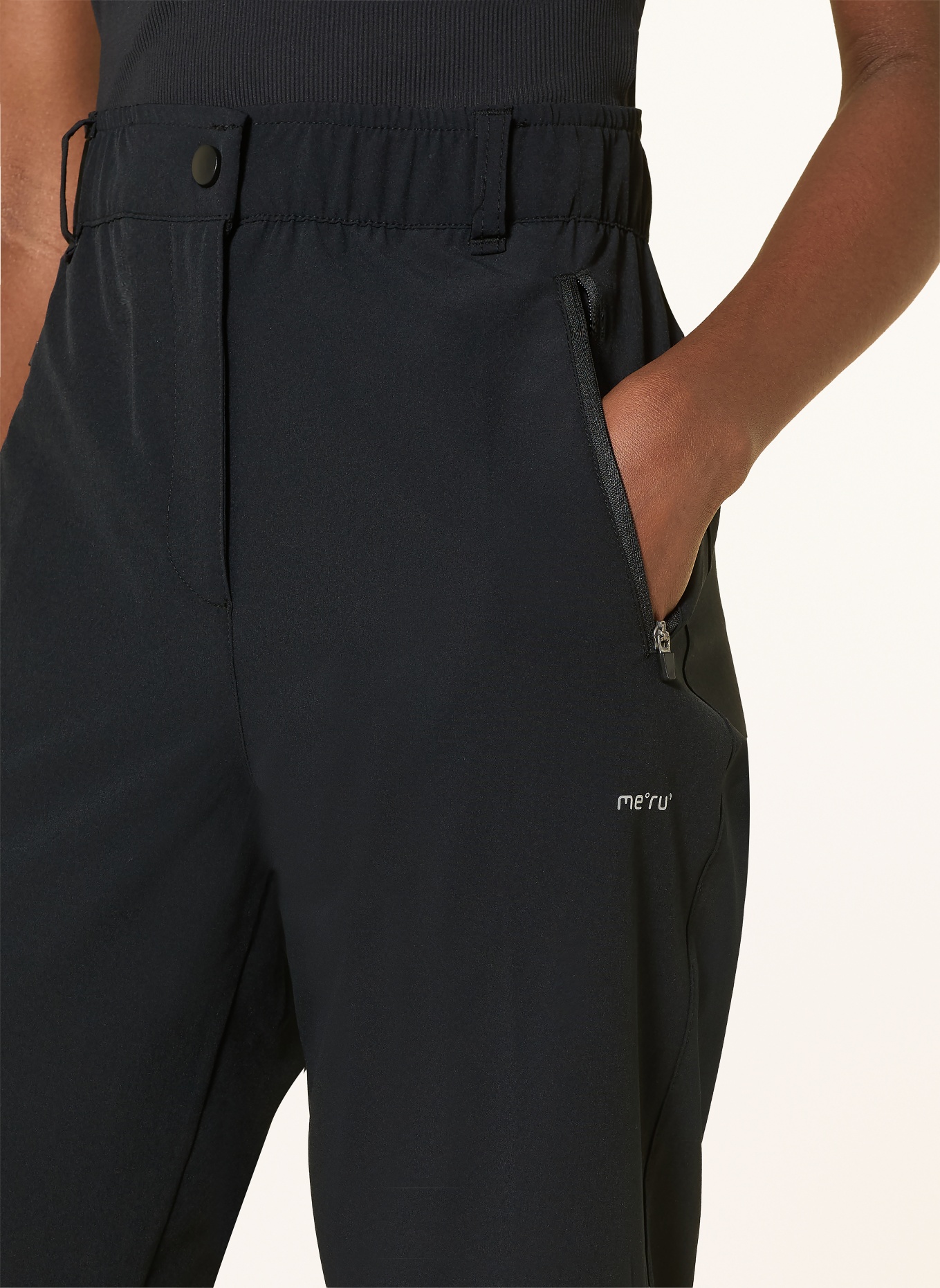 me°ru' 3/4 trekking trousers VALDIVIA: BLACK