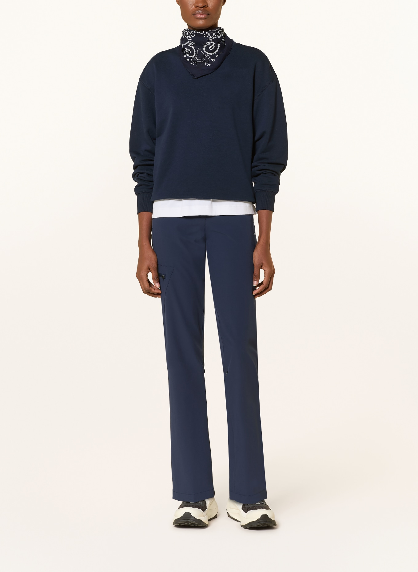 me°ru' Trekking pants SILVES: DARK BLUE