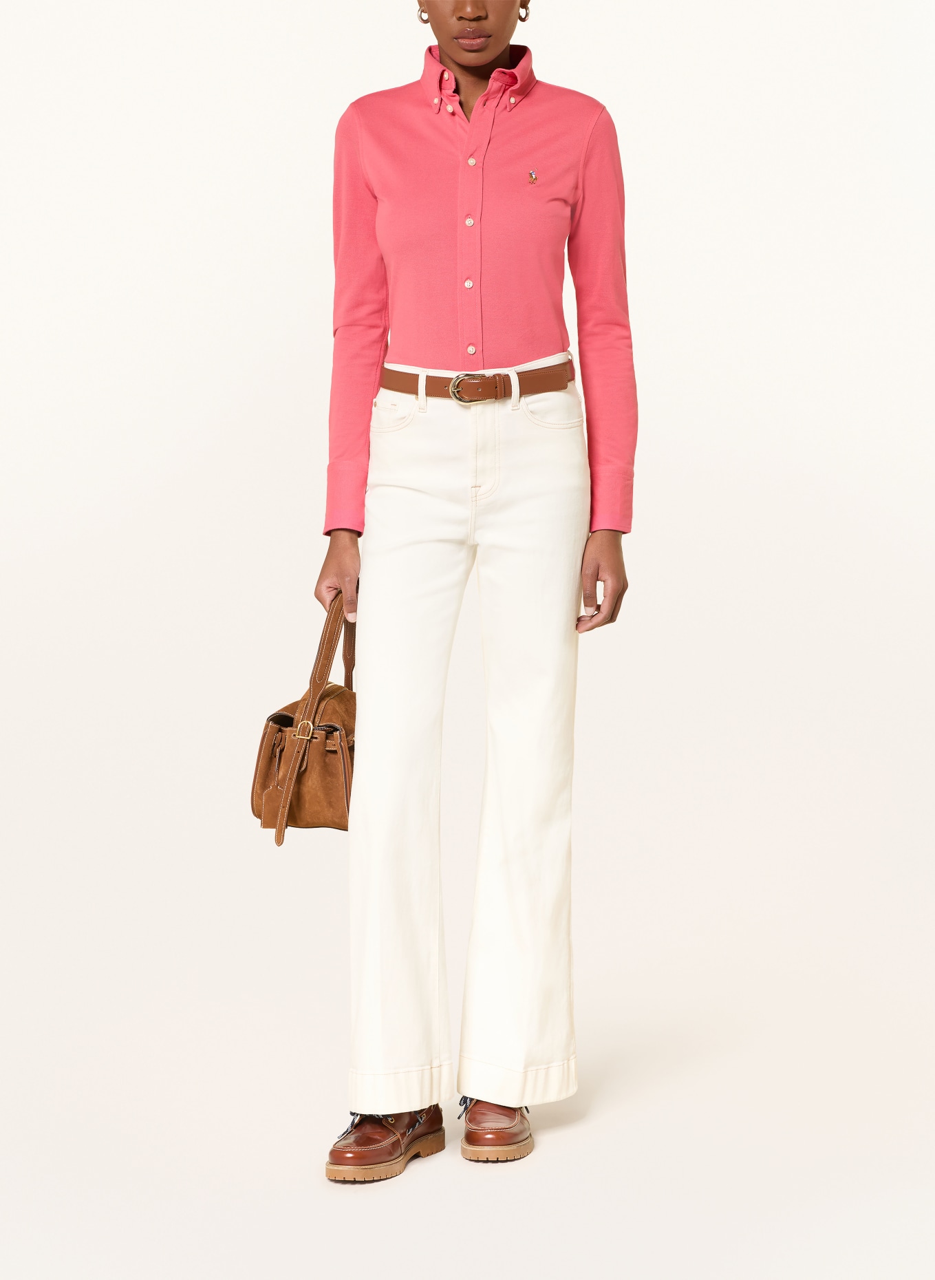 POLO RALPH LAUREN Košilová halenka: ČERVENÁ