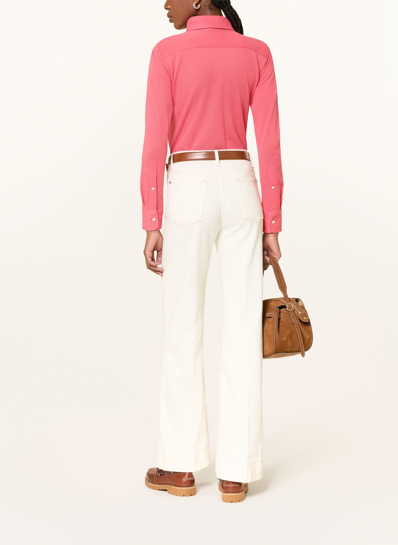 POLO RALPH LAUREN Košilová halenka: ČERVENÁ