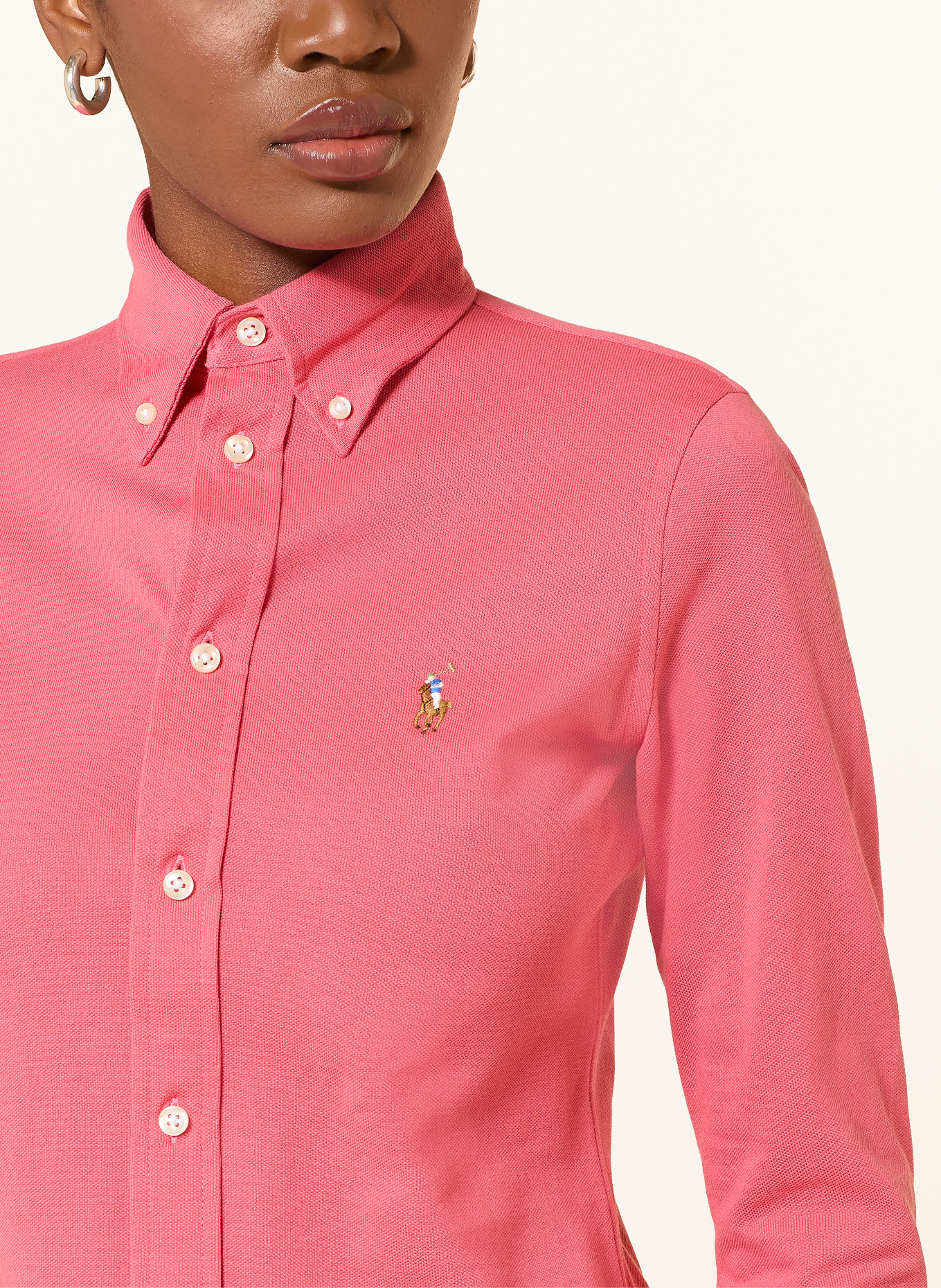 POLO RALPH LAUREN Košilová halenka: ČERVENÁ