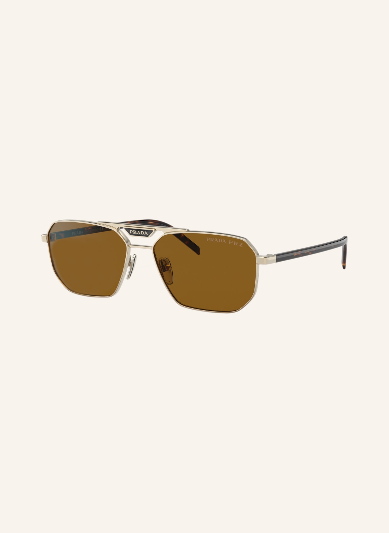PRADA Lunettes de soleil PR 58YS: OR/MARRON POLARISÉ