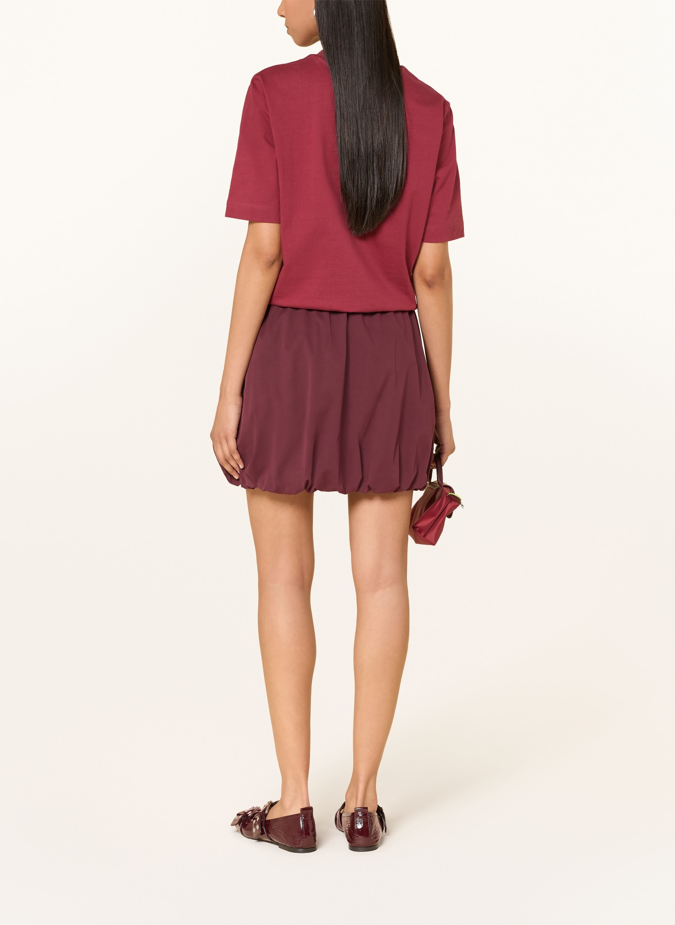 ONLY Tričko: TMAVĚ ČERVENÁ