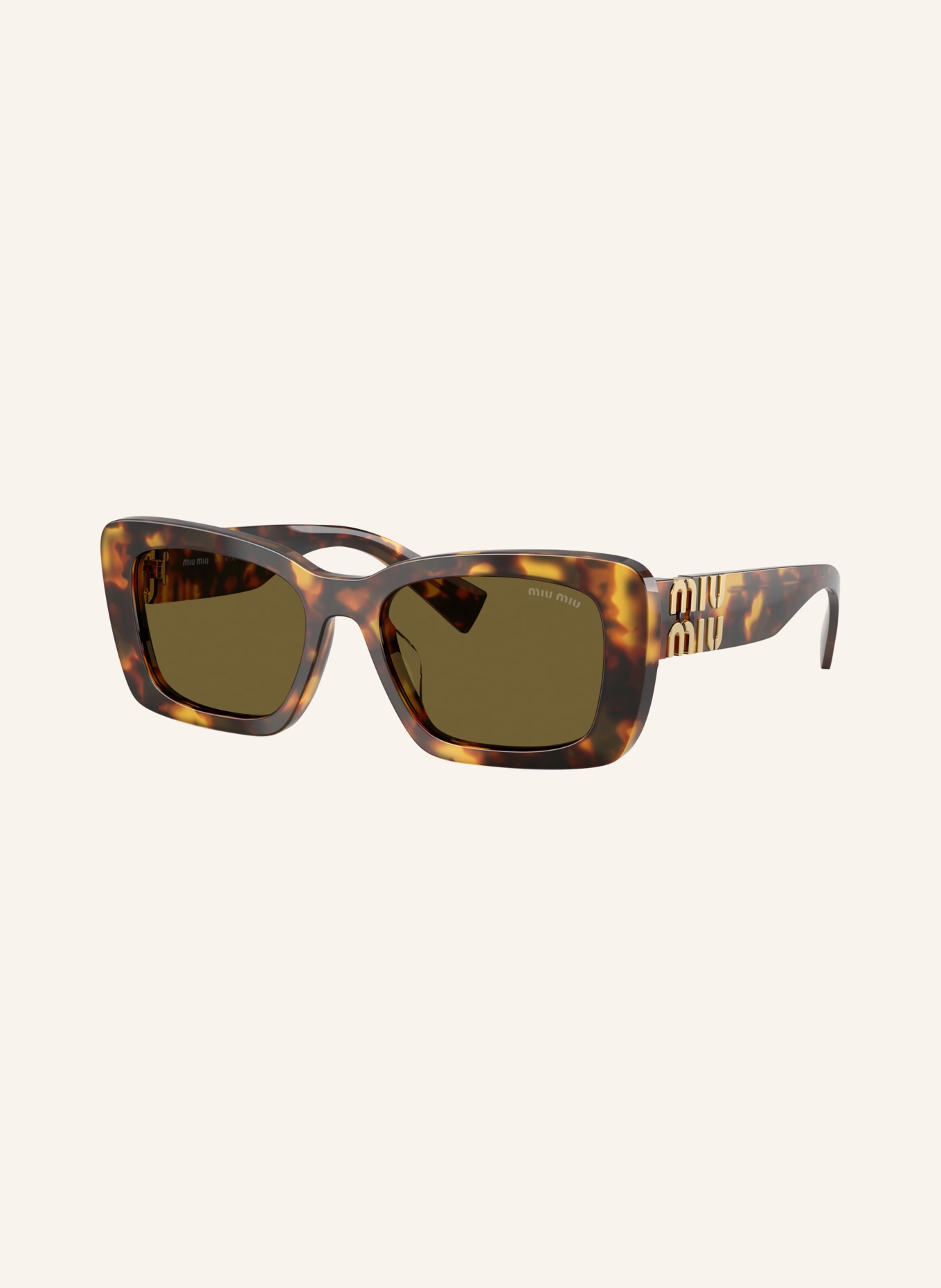 MIU MIU Sunglasses MU 07YS: HAVANA/ DARK BROWN