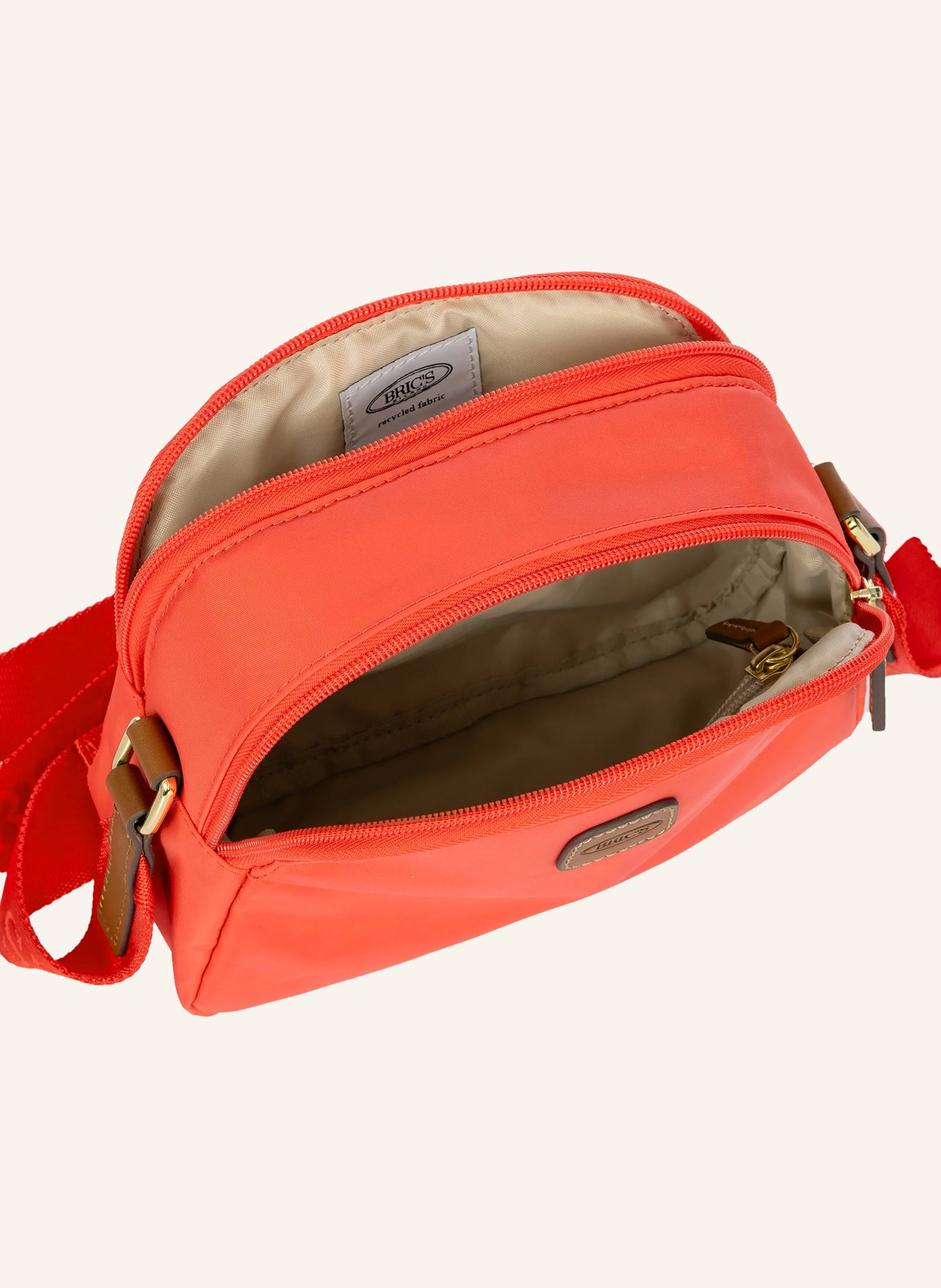 BRIC'S Umhängetasche X-COLLECTION: ROT / GOLD / BRAUN