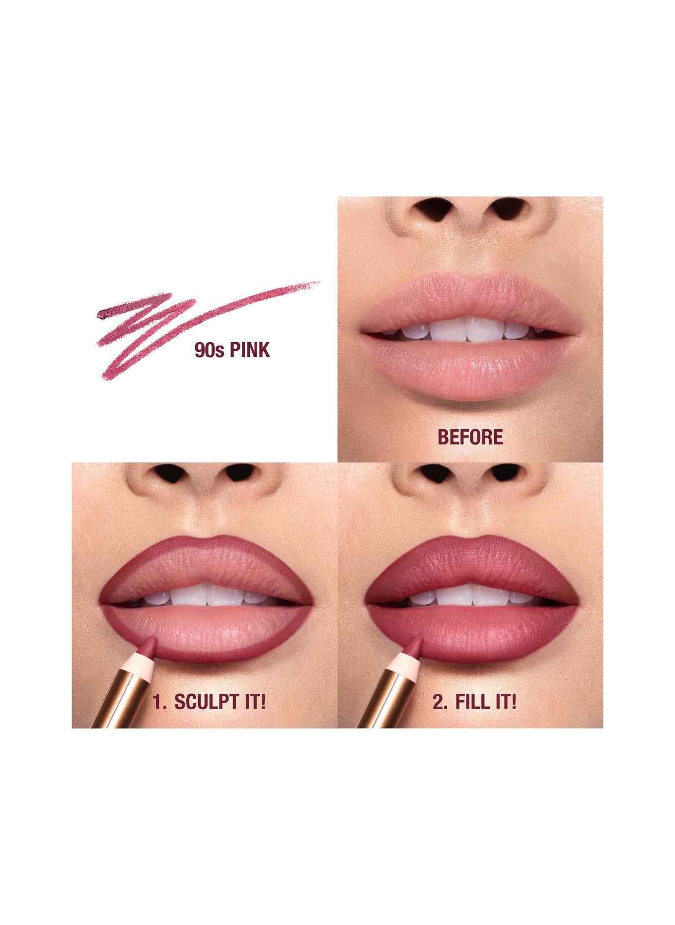 Charlotte Tilbury LIP CHEAT: 90'S PINK