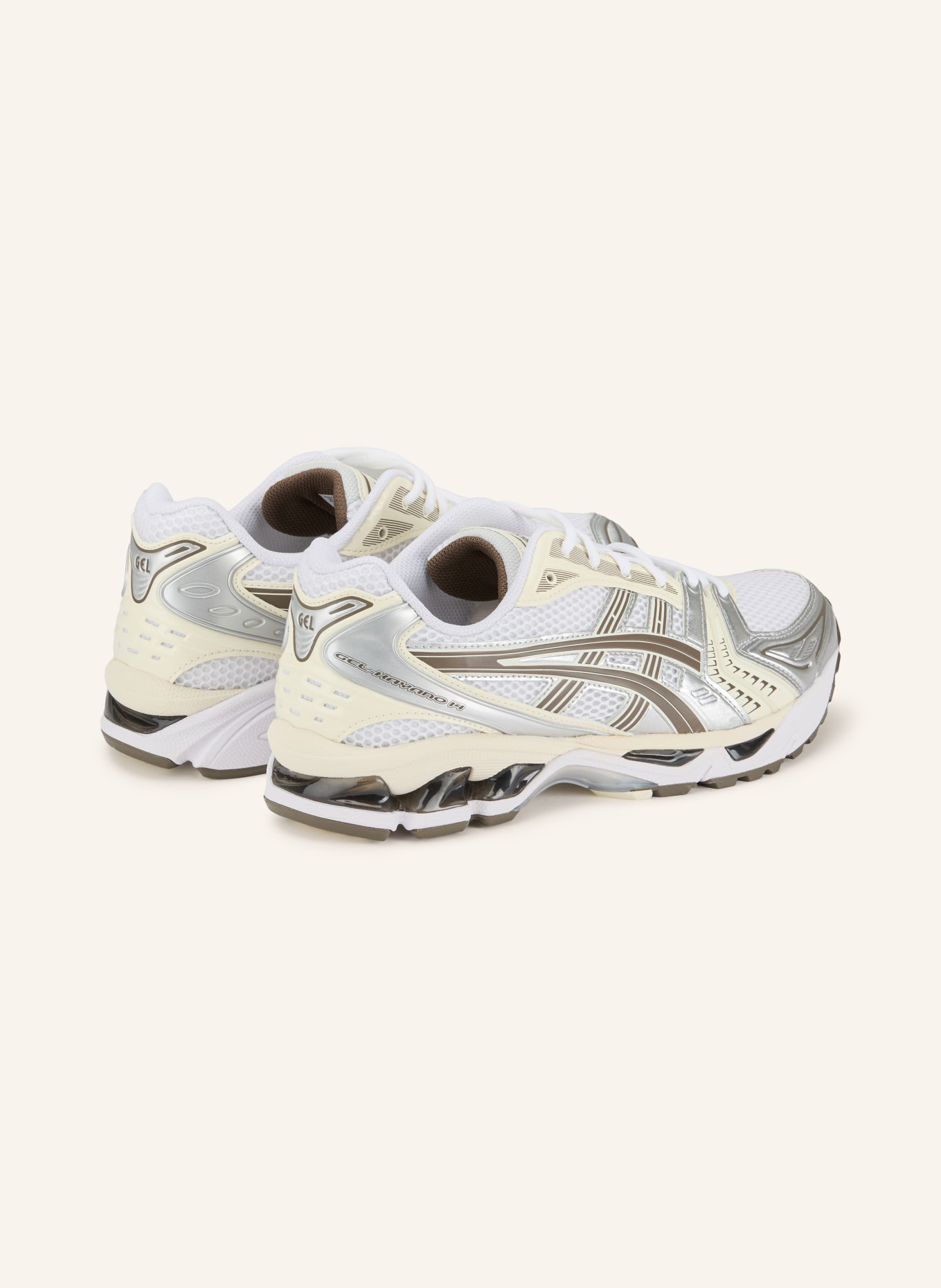 ASICS Sneakersy GEL-KAYANO 14: ECRU / SZAROBRĄZOWY / BIAŁY