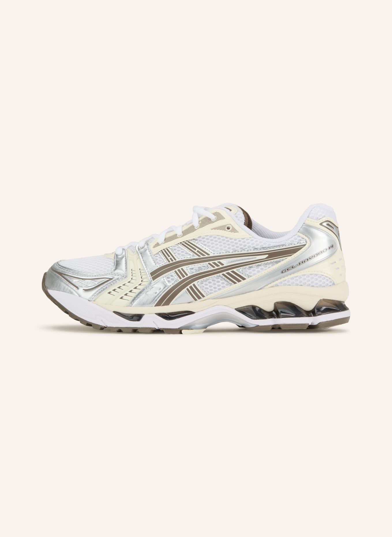 ASICS Sneakersy GEL-KAYANO 14: ECRU / SZAROBRĄZOWY / BIAŁY