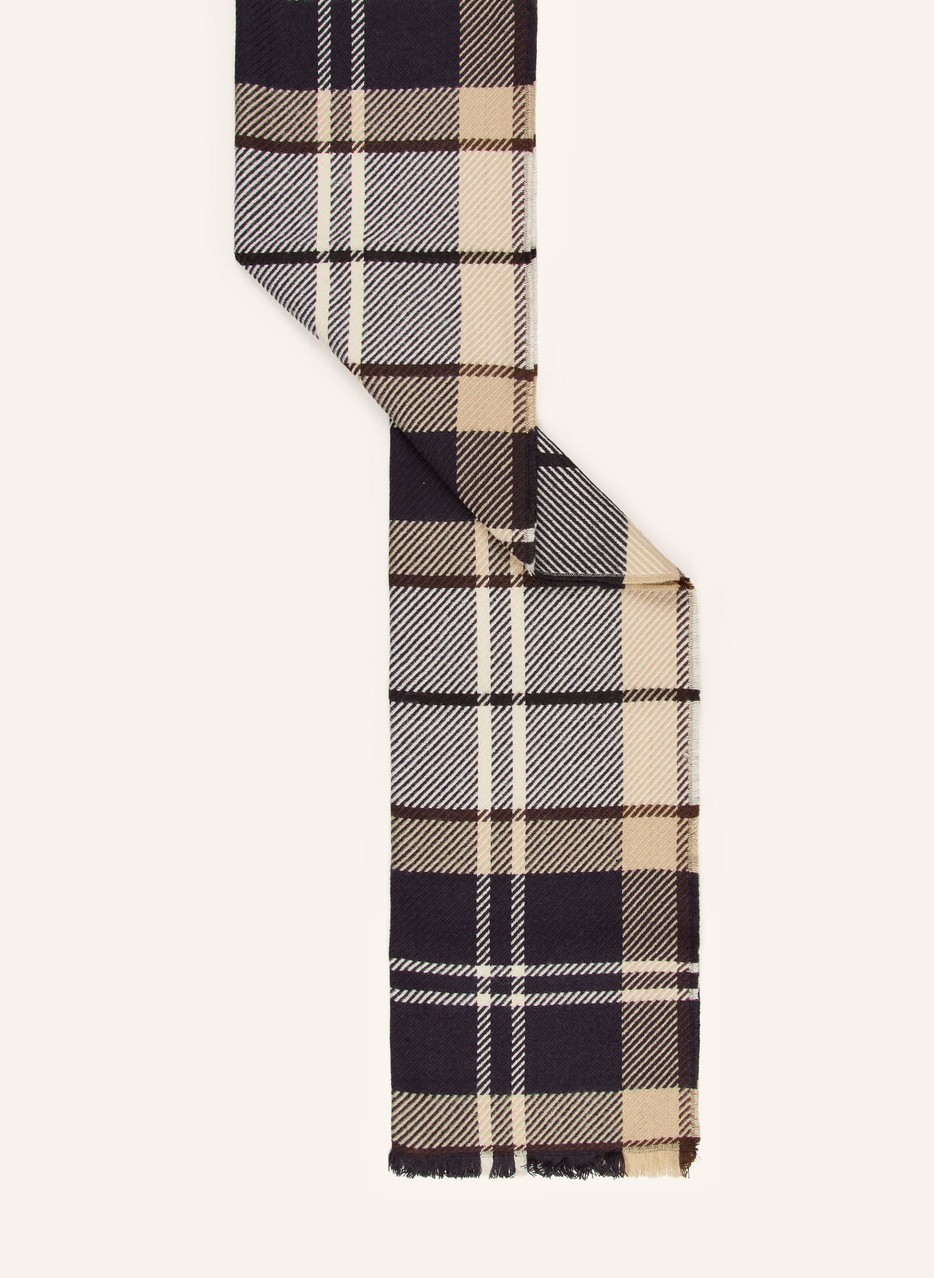 Barbour Ensemble PENDLE : écharpe et bonnet: BEIGE / NOIR