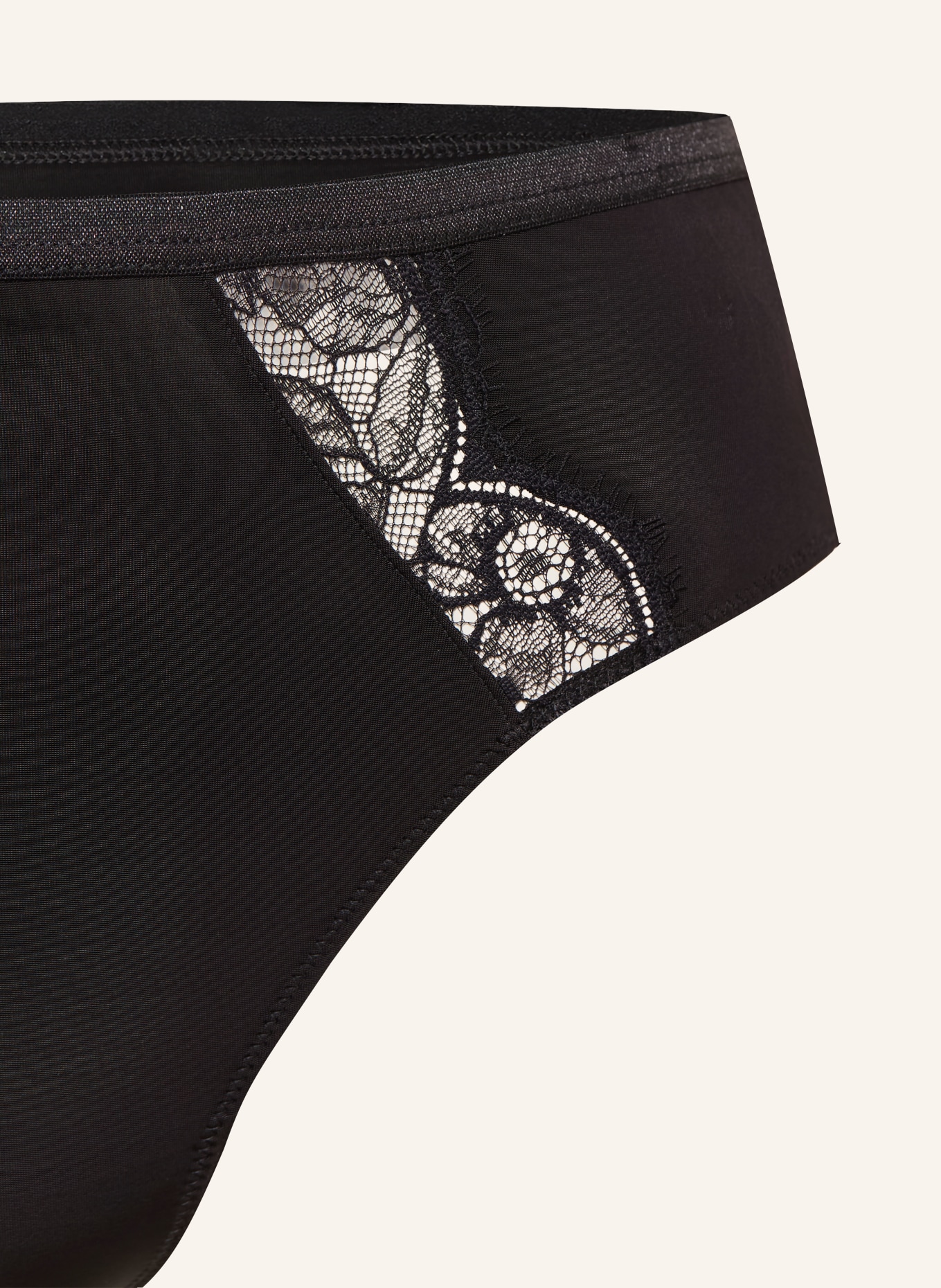 mey Slip taille haute série GRACE: NOIR