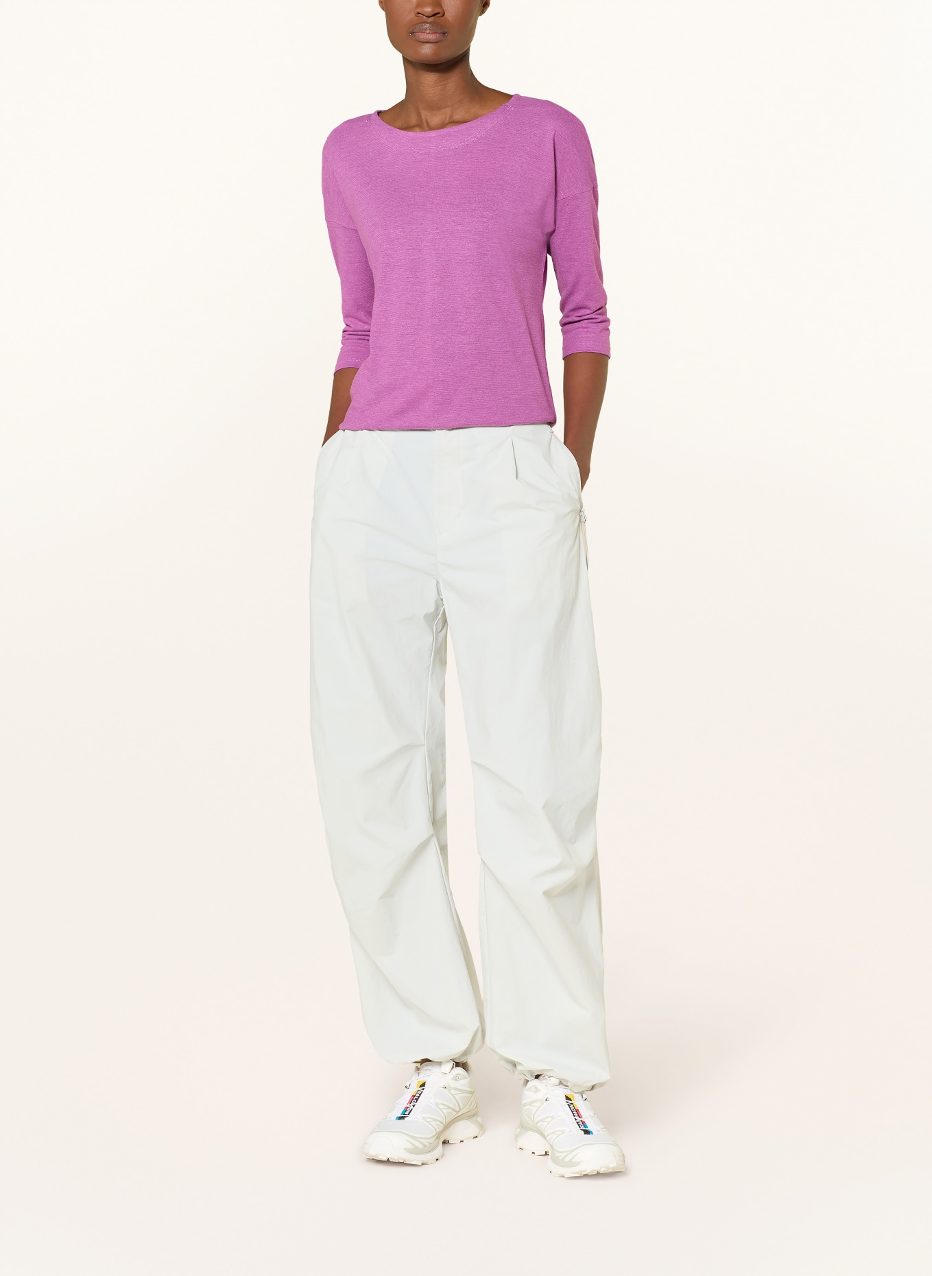 VAUDE T-shirt NEYLAND with 3/4 sleeves: FUCHSIA