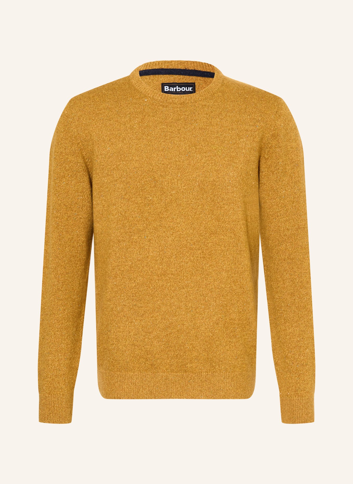 Barbour Sweater: DARK ORANGE / DARK YELLOW