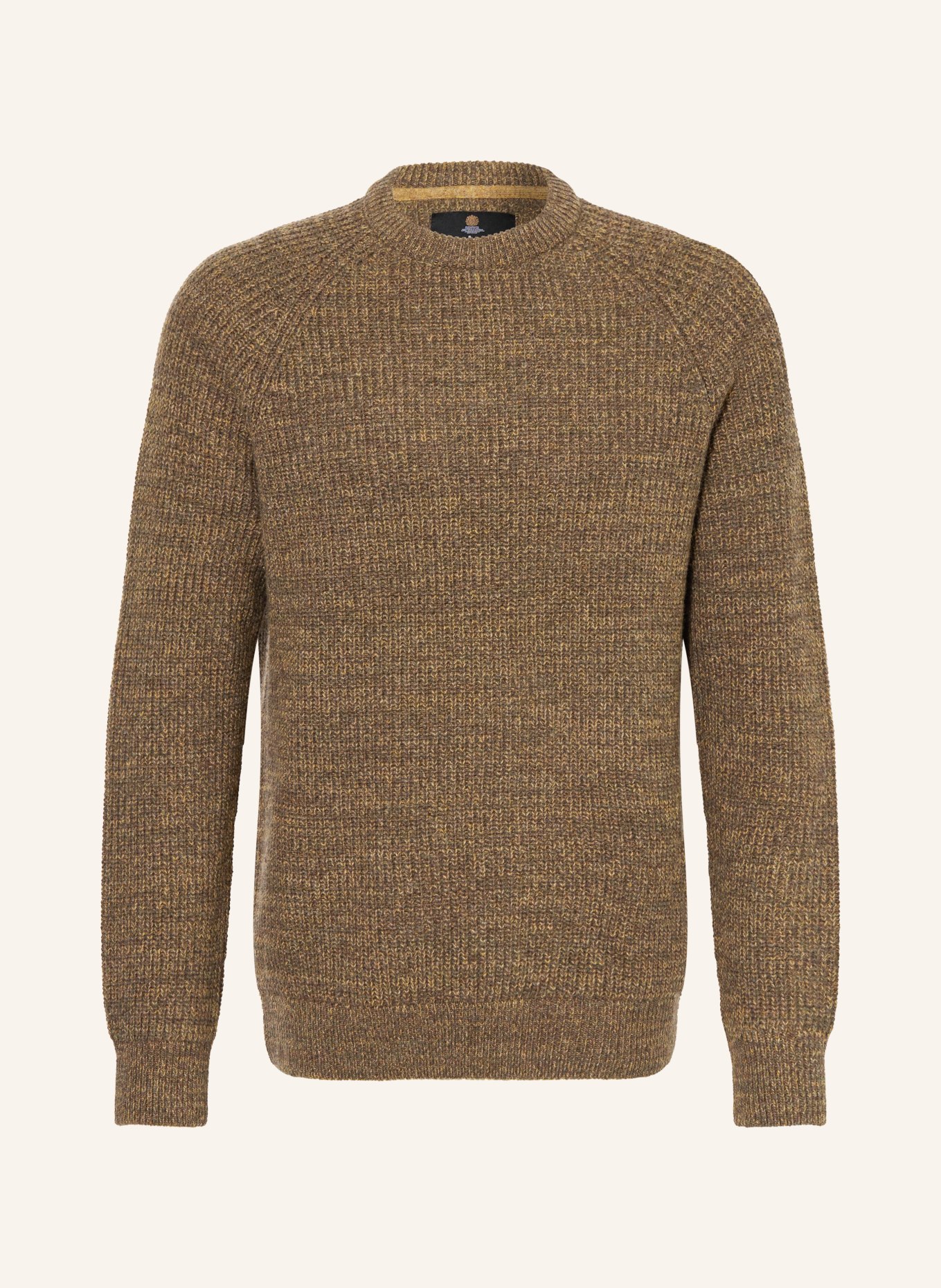 Barbour Sweater HORSEFORD: DARK BROWN / LIGHT BROWN