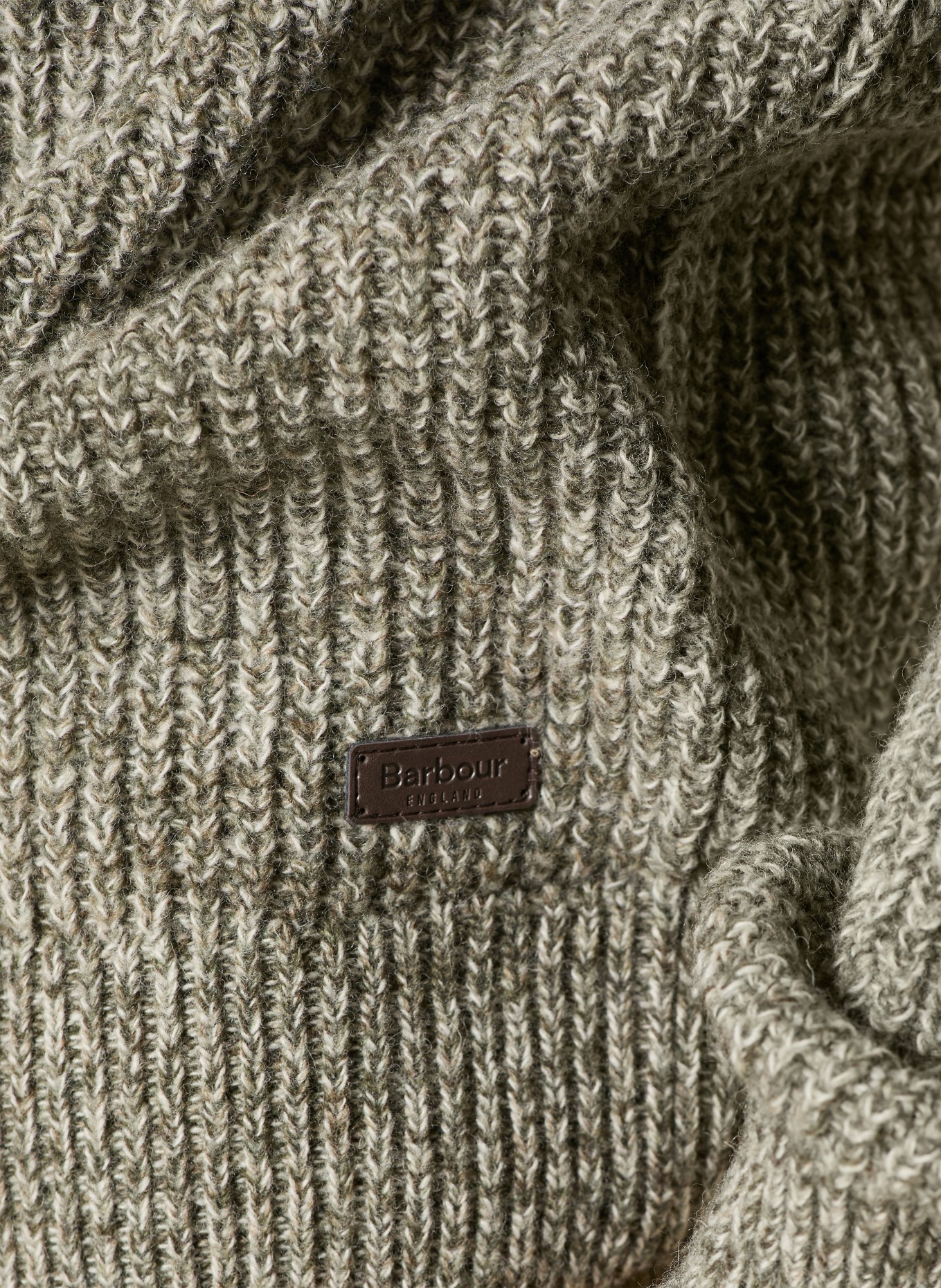 Barbour Sweater HORSEFORD: DARK GREEN / WHITE
