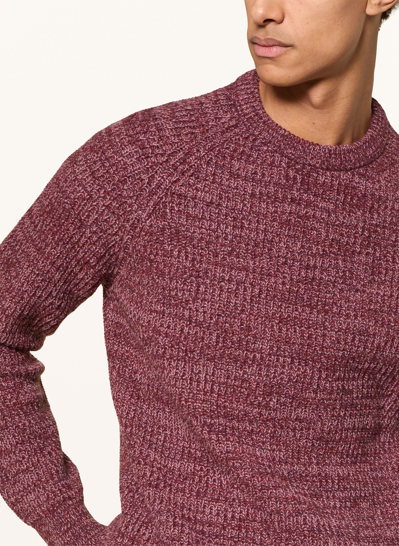 Barbour Pullover HORSEFORD: DUNKELROT