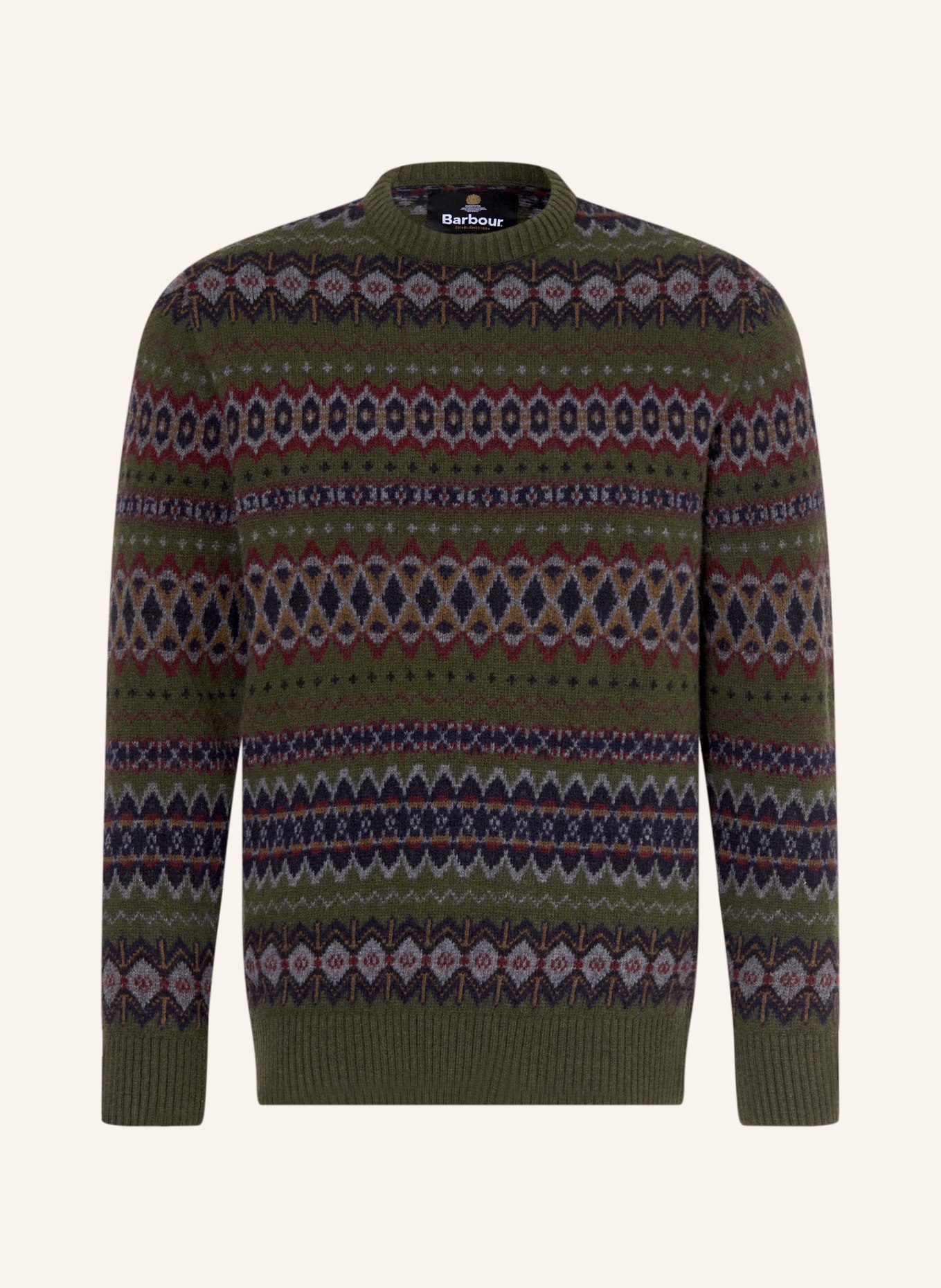 Barbour Pullover CASE: DUNKELGRÜN / DUNKELROT / DUNKELBLAU