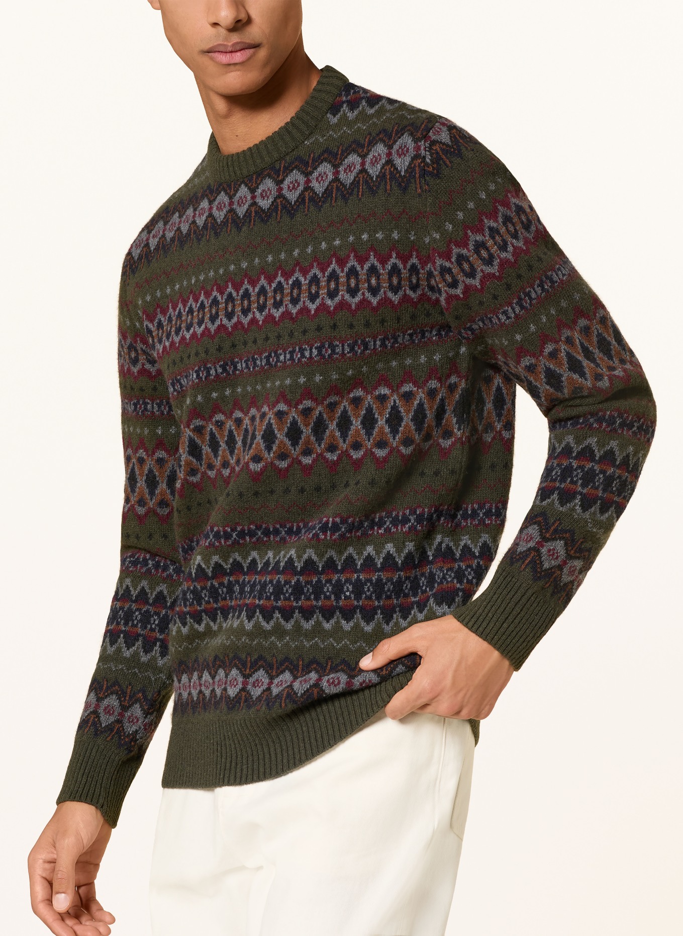 Barbour Pullover CASE: DUNKELGRÜN / DUNKELROT / DUNKELBLAU