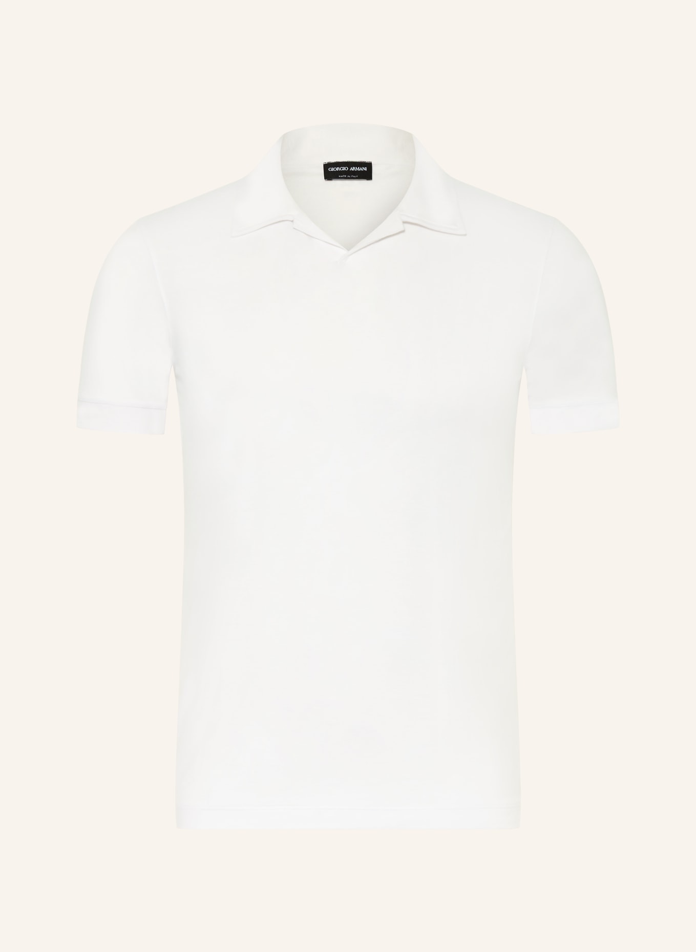 GIORGIO ARMANI Polo en jersey: BLANC