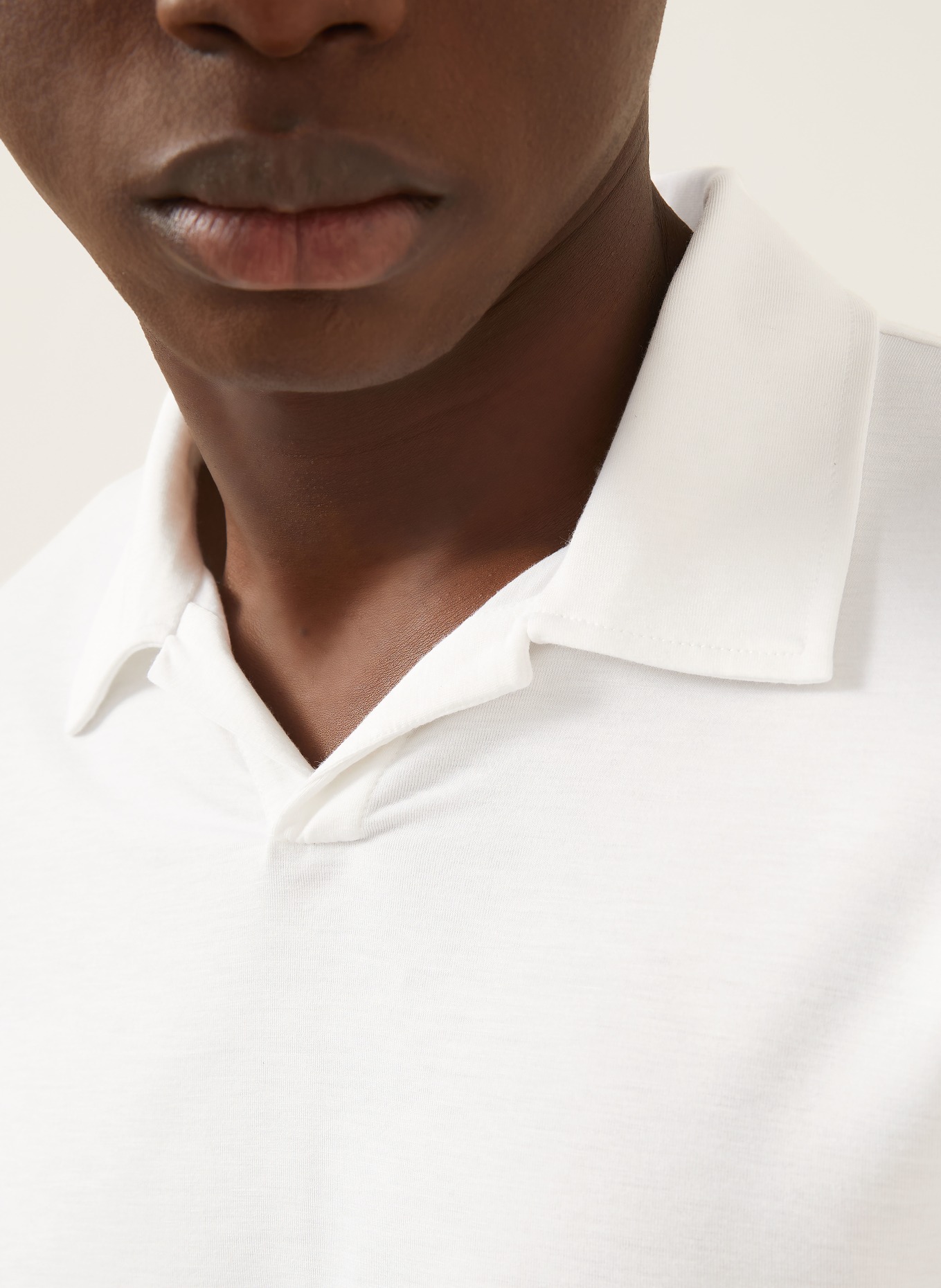 GIORGIO ARMANI Polo en jersey: BLANC