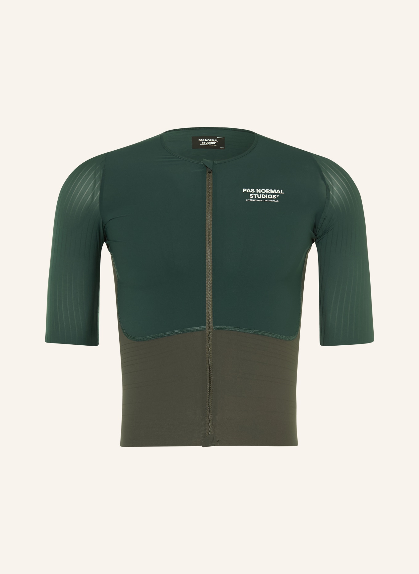 PAS NORMAL STUDIOS Radtrikot MECHANISM PRO: DUNKELGRÜN / KHAKI