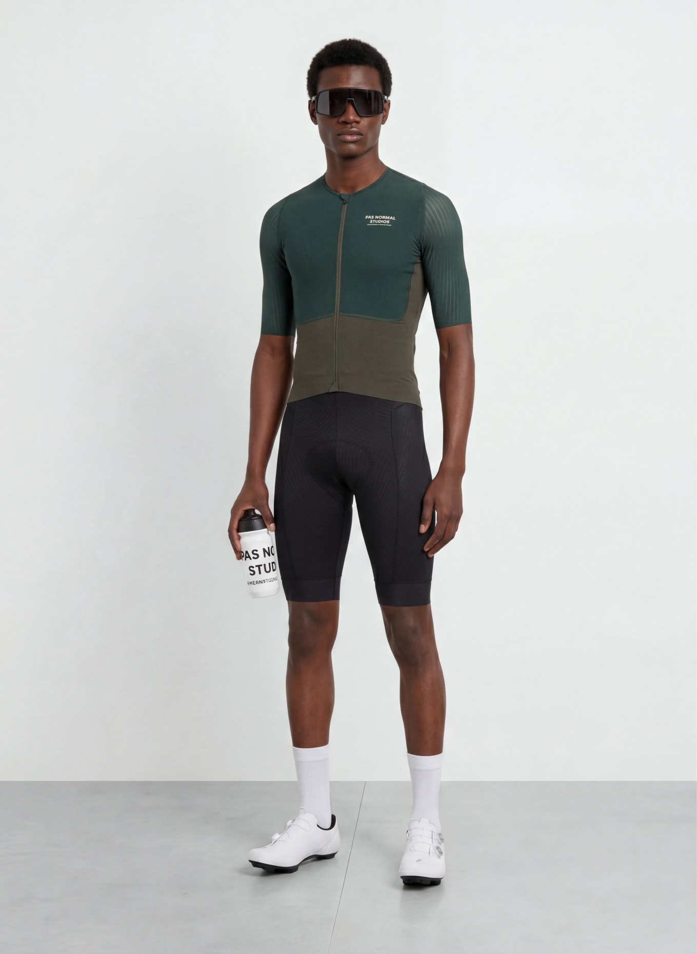 PAS NORMAL STUDIOS Radtrikot MECHANISM PRO: DUNKELGRÜN / KHAKI