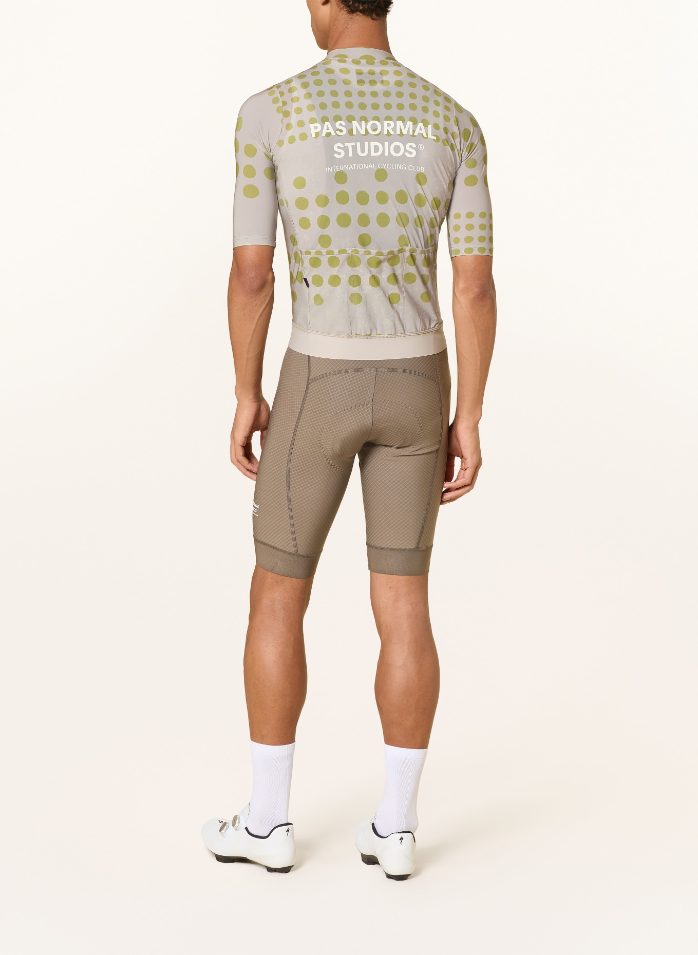 PAS NORMAL STUDIOS Fietsjersey ESSENTIAL: GRIJS / OLIJF