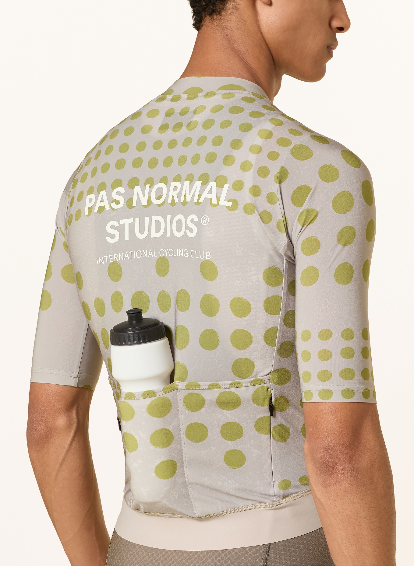 PAS NORMAL STUDIOS Fietsjersey ESSENTIAL: GRIJS / OLIJF