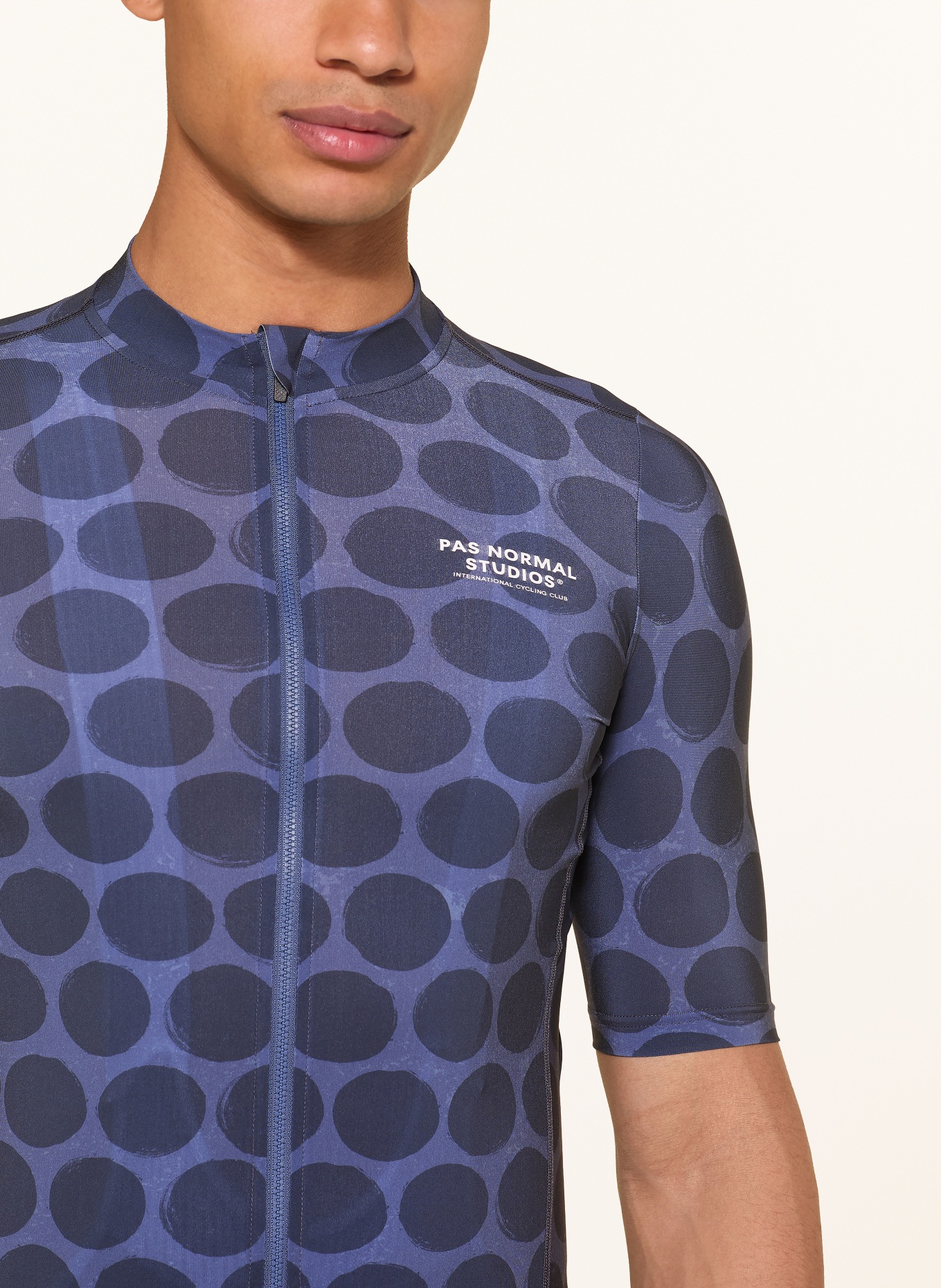 PAS NORMAL STUDIOS Cycling jersey ESSENTIAL: DARK BLUE / BLUE