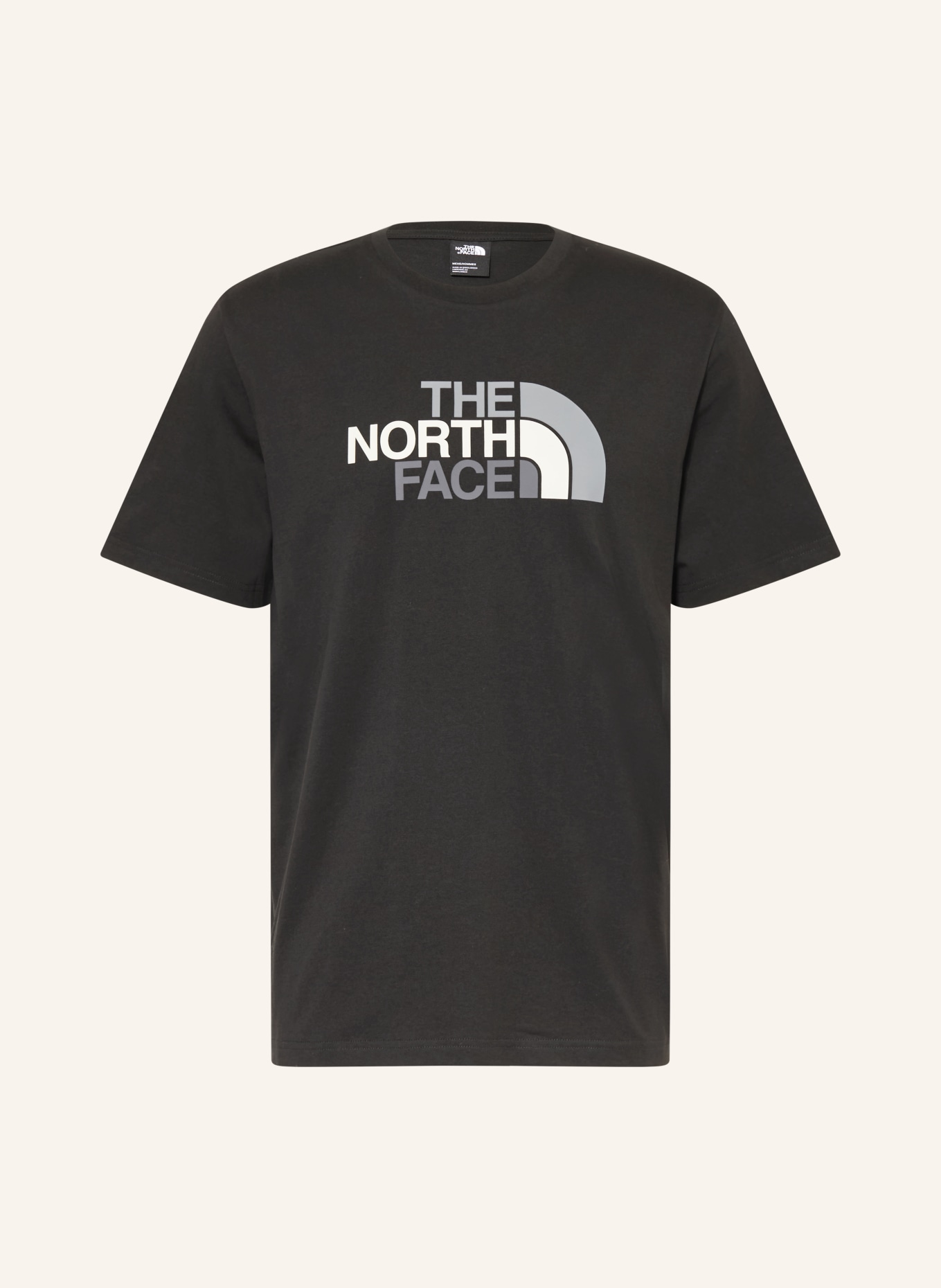 THE NORTH FACE Tricou EASY: NEGRU / GRI / ALB
