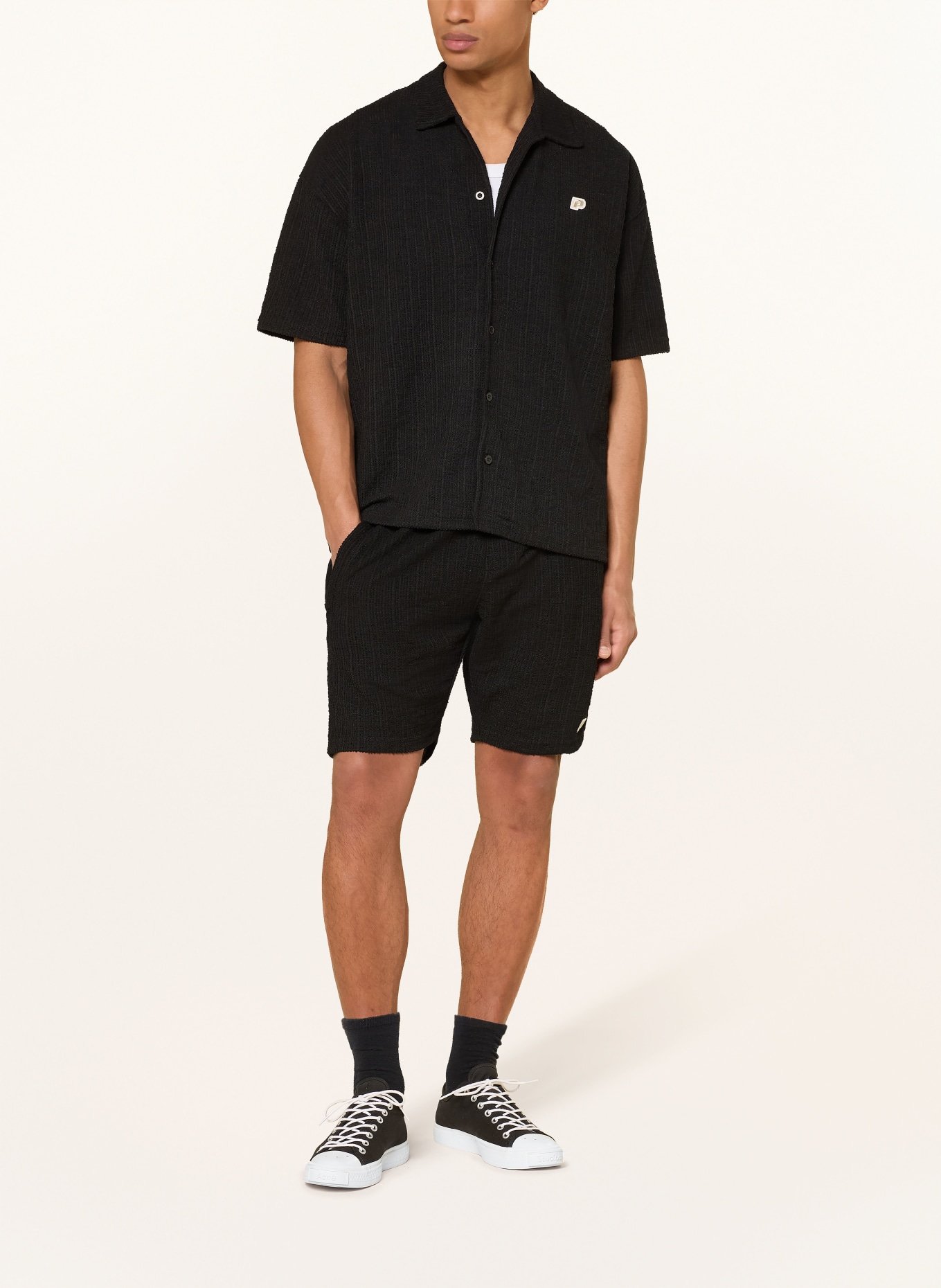 PEGADOR Koszula z klapami LIBCO comfort fit: CZARNY