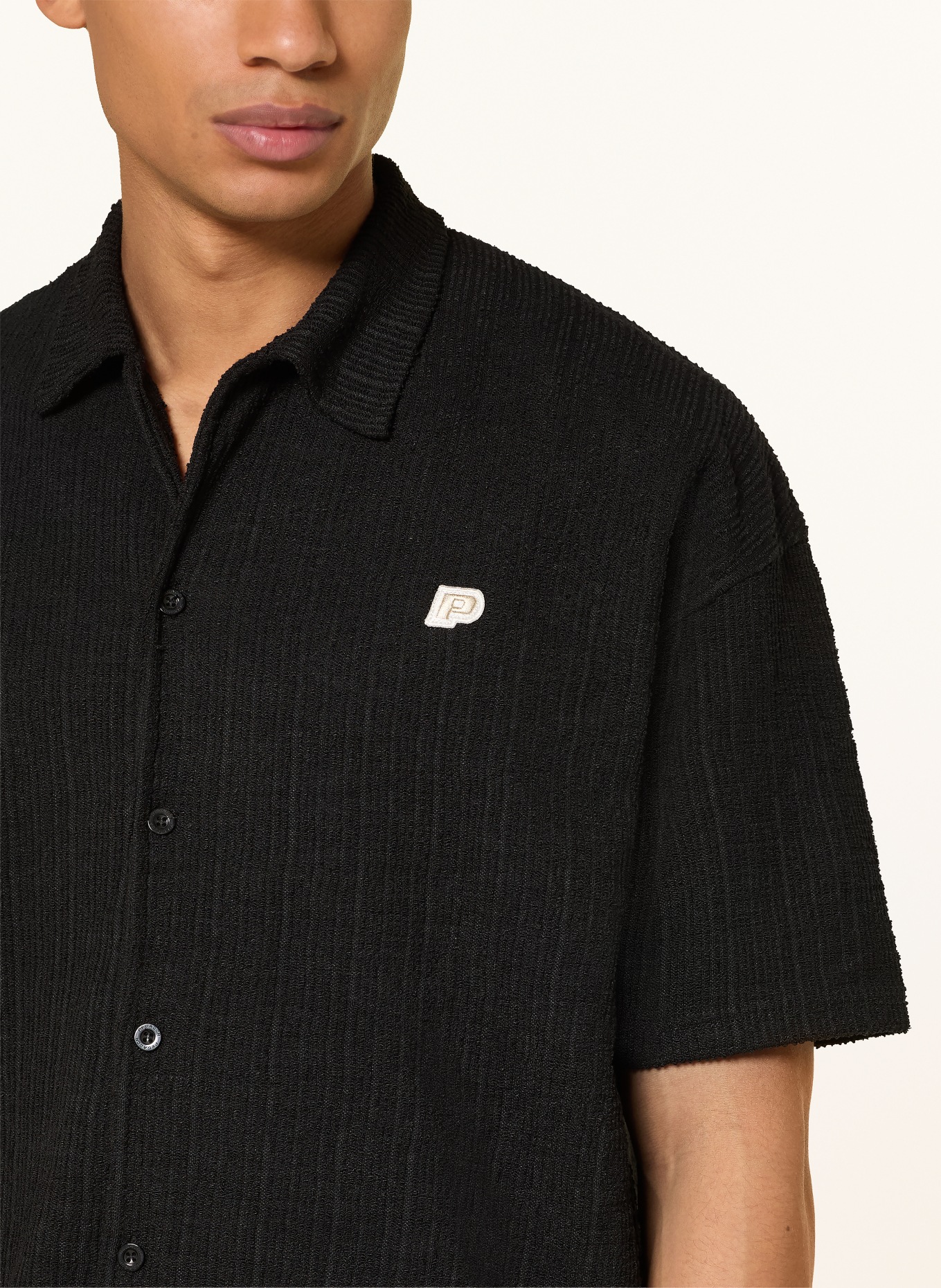 PEGADOR Koszula z klapami LIBCO comfort fit: CZARNY