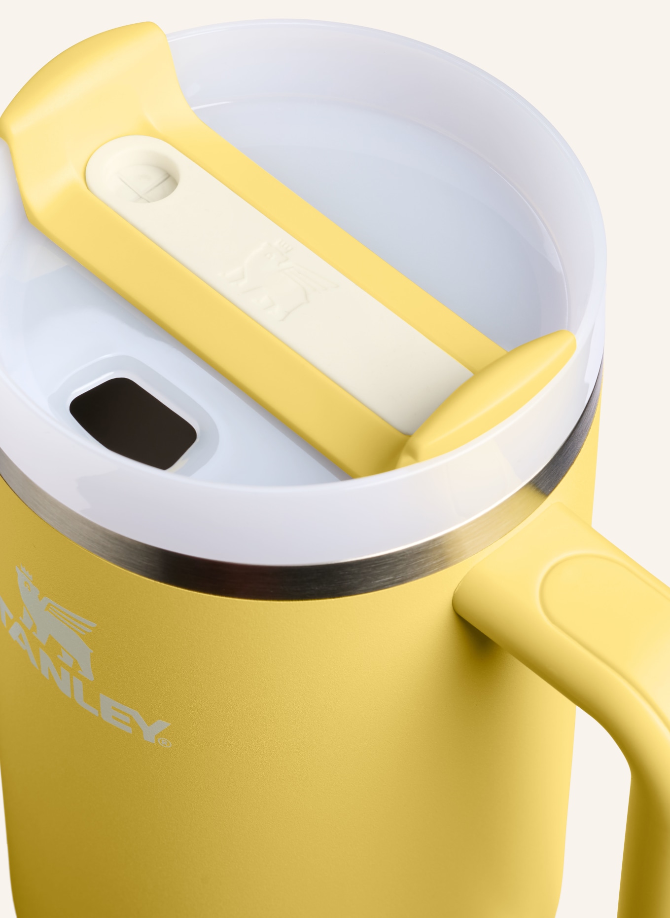 STANLEY Thermobecher THE QUENCHER H2.O FLOWSTATE™: GELB / BLAUGRAU / WEISS