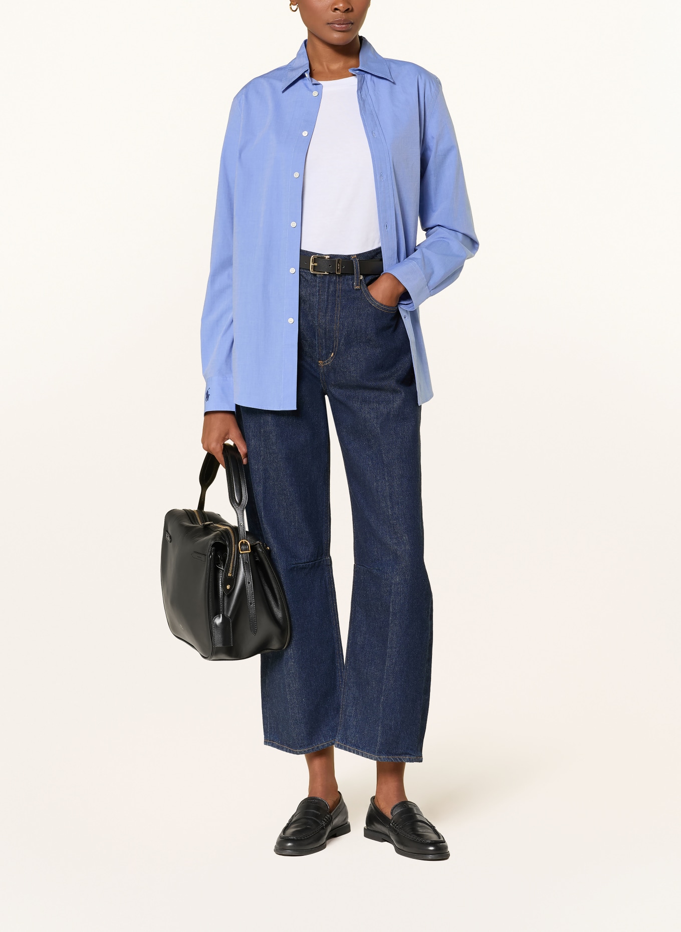 POLO RALPH LAUREN chemise: BLEU CLAIR