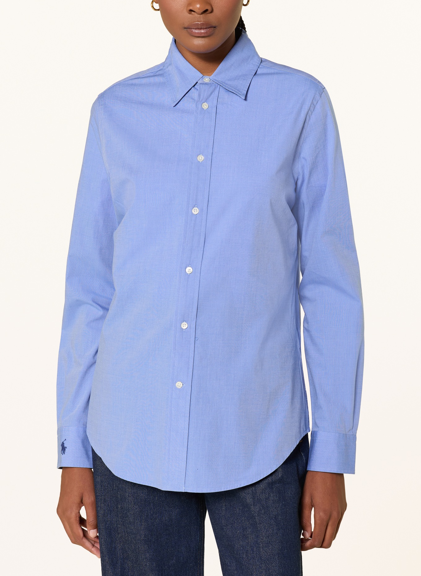 POLO RALPH LAUREN chemise: BLEU CLAIR