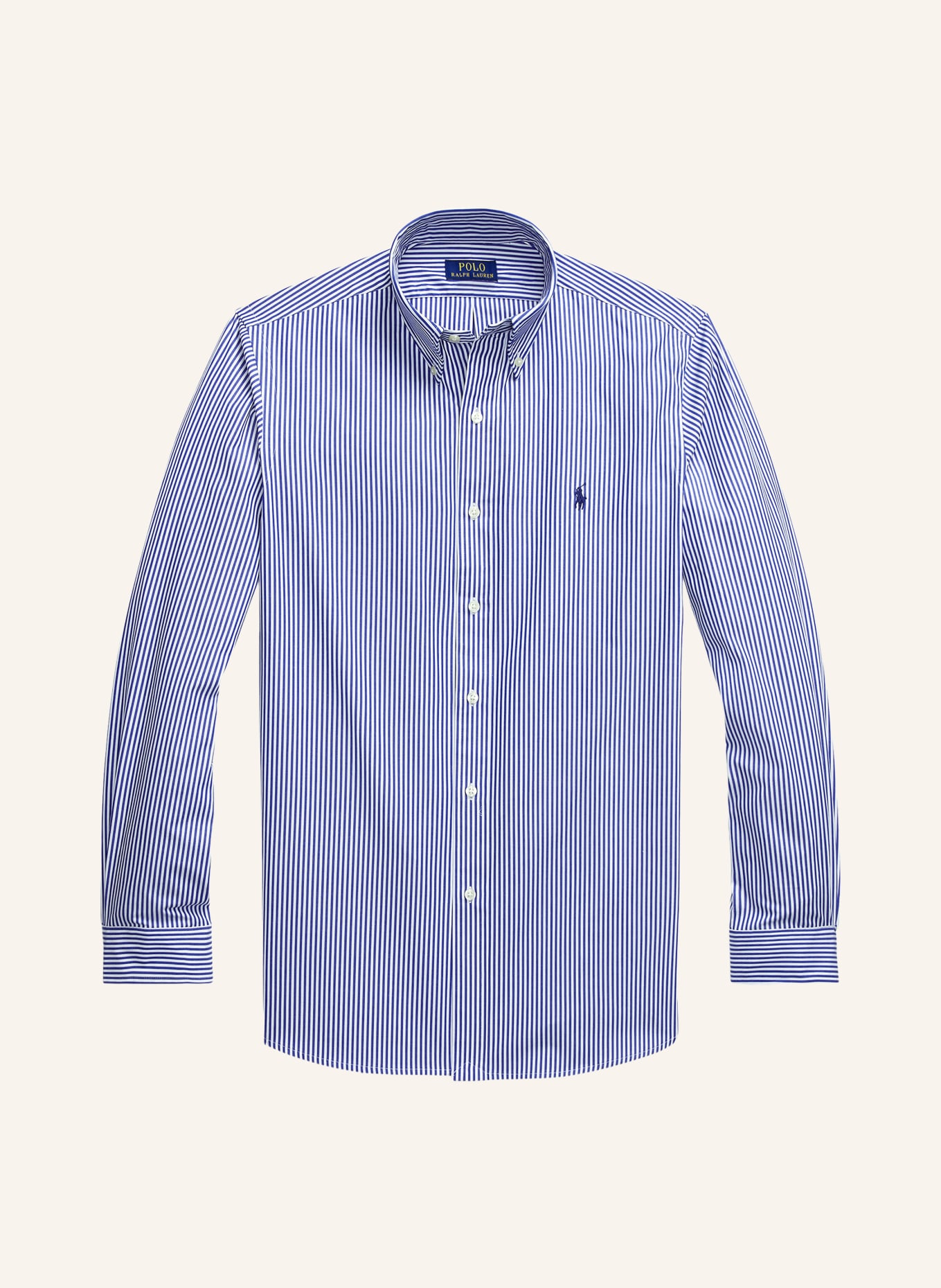 POLO RALPH LAUREN Chemise Custom Fit: BLEU / BLANC