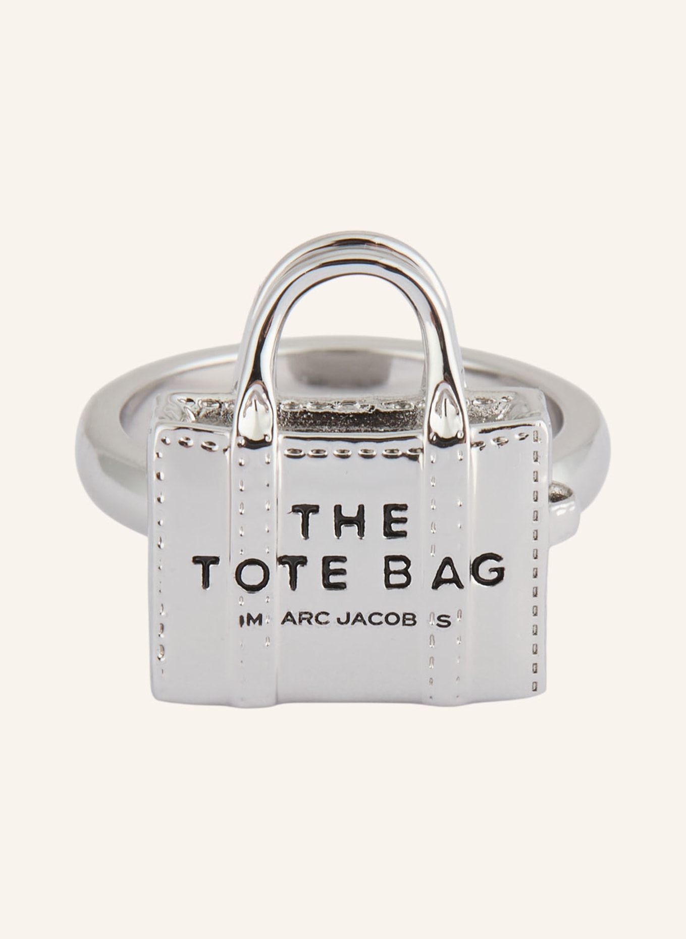 MARC JACOBS Ring THE TOTE BAG RING: SILVER