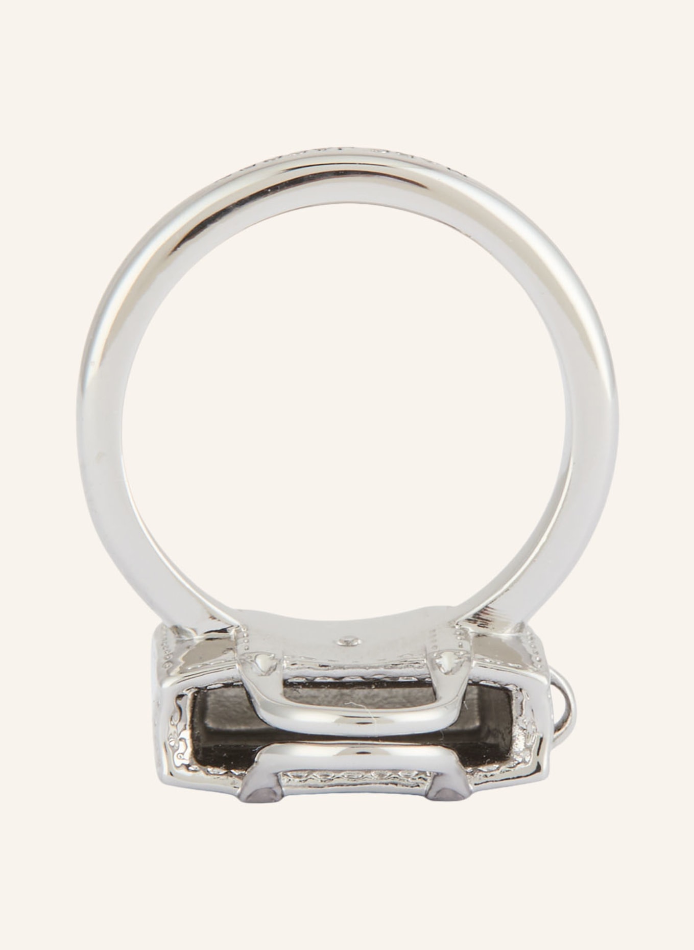 MARC JACOBS Ring THE TOTE BAG RING: SILVER