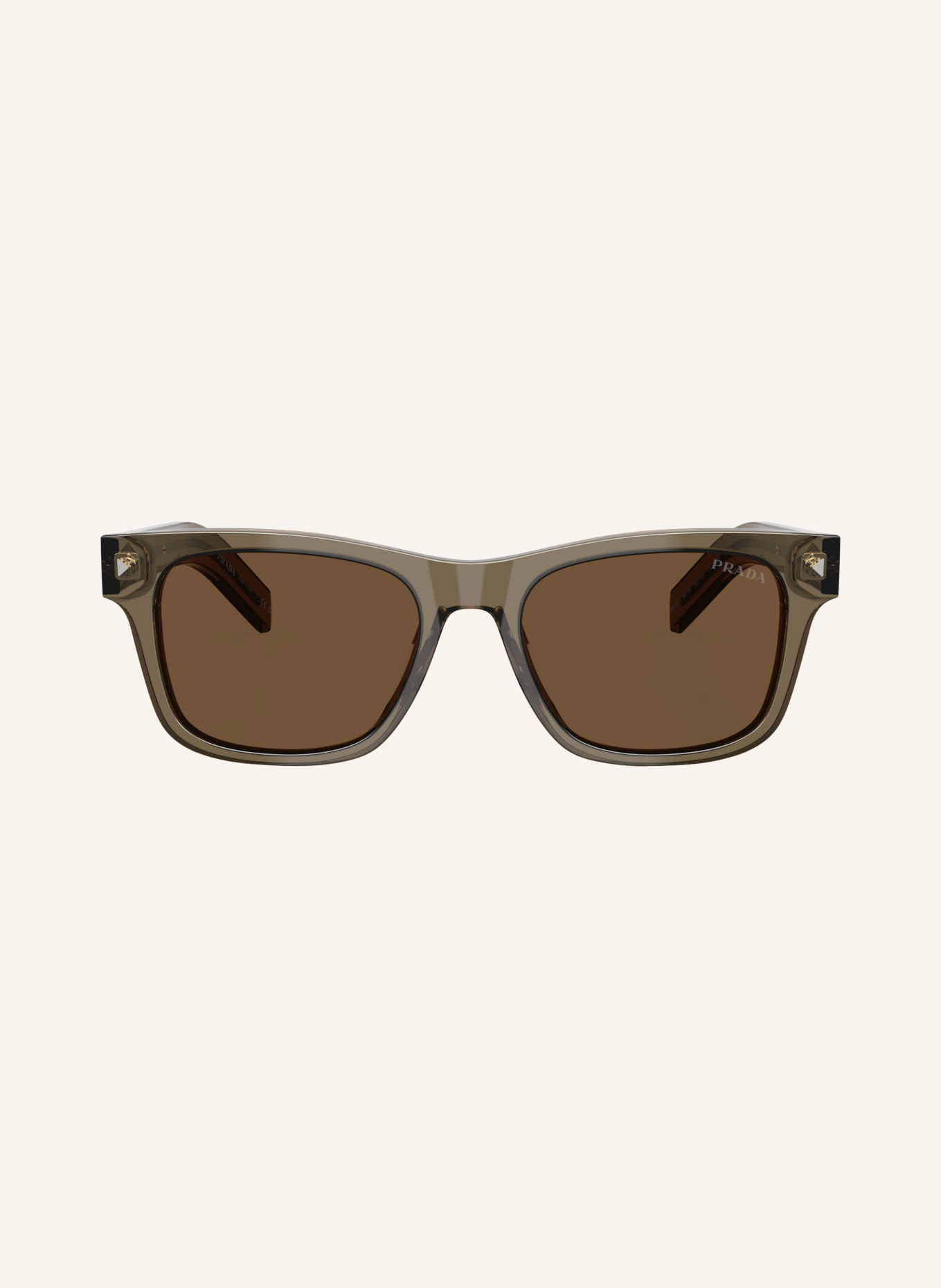 PRADA LINEA ROSSA Sonnenbrille PR A17S: OLIV/ DUNKELBRAUN