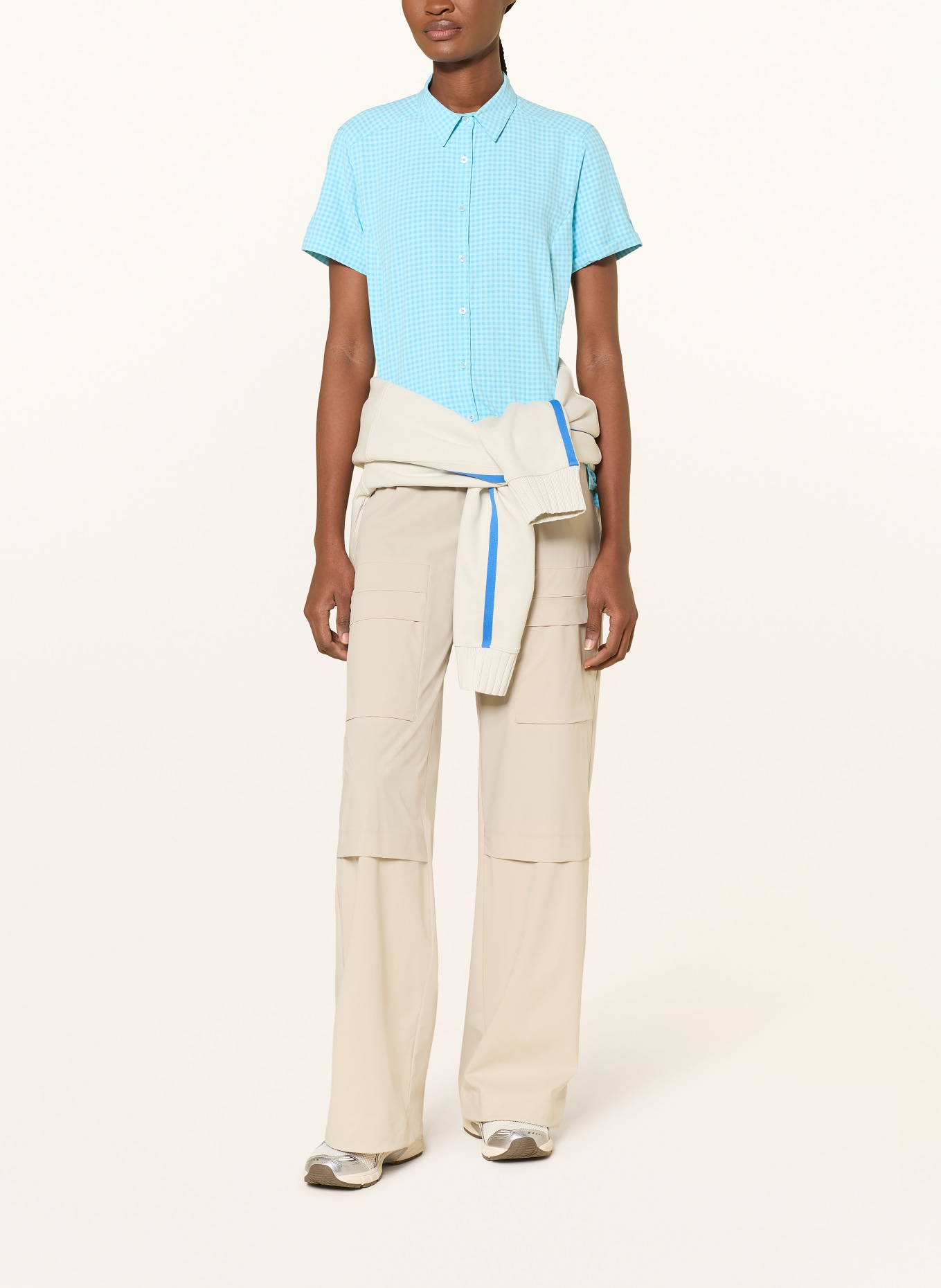 VAUDE Outdoor-Bluse SEILAND III: TÜRKIS / HELLBLAU