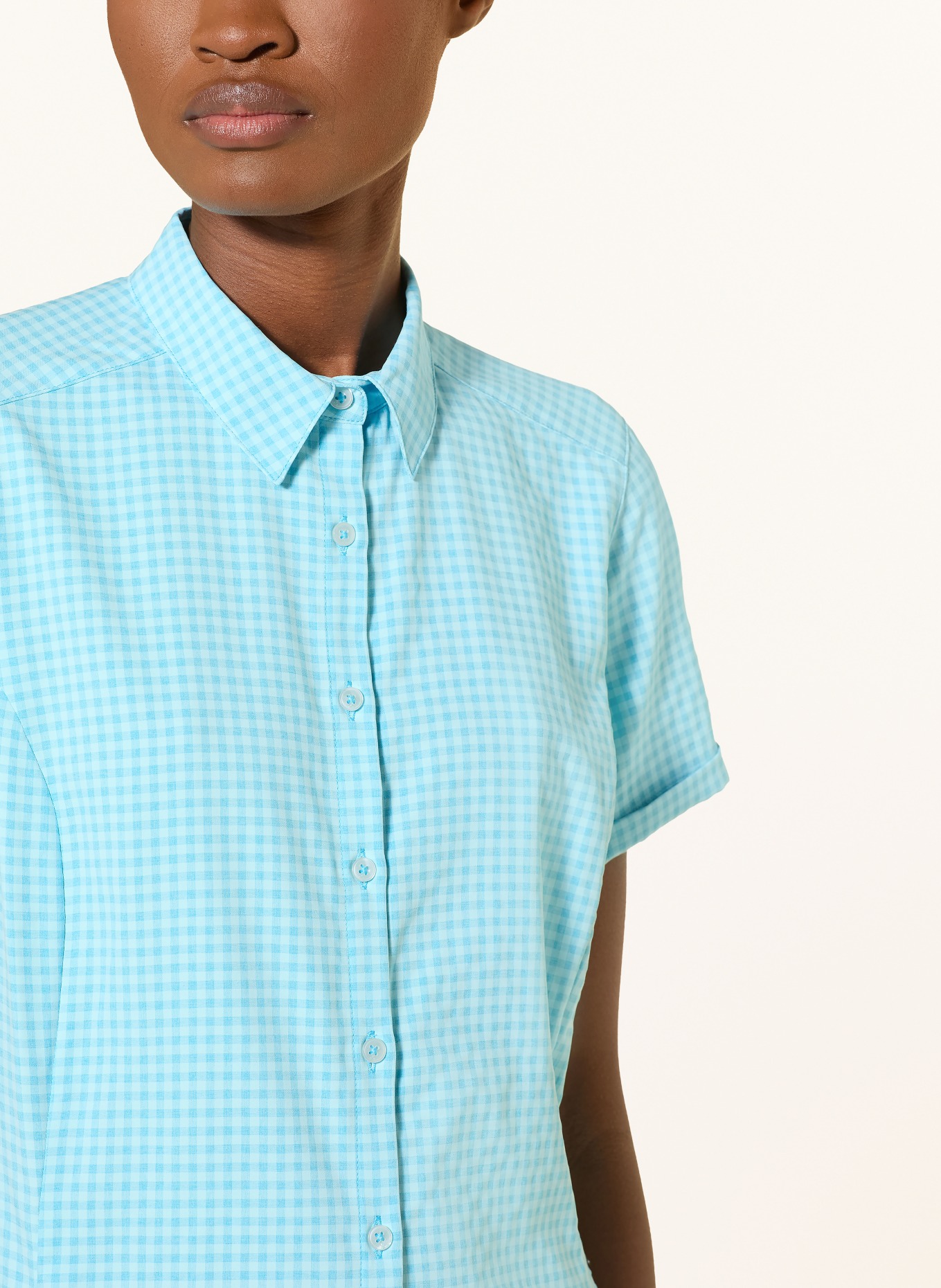 VAUDE Outdoor-Bluse SEILAND III: TÜRKIS / HELLBLAU