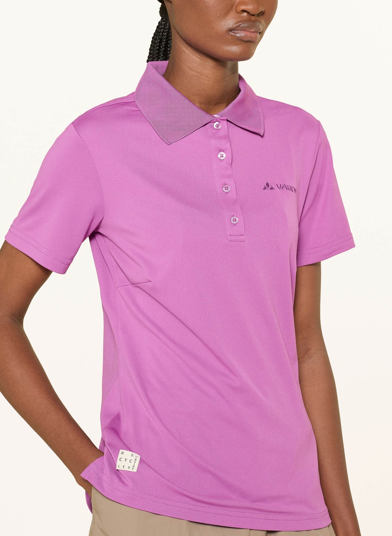 VAUDE Performance polo shirt ESSENTIAL: FUCHSIA