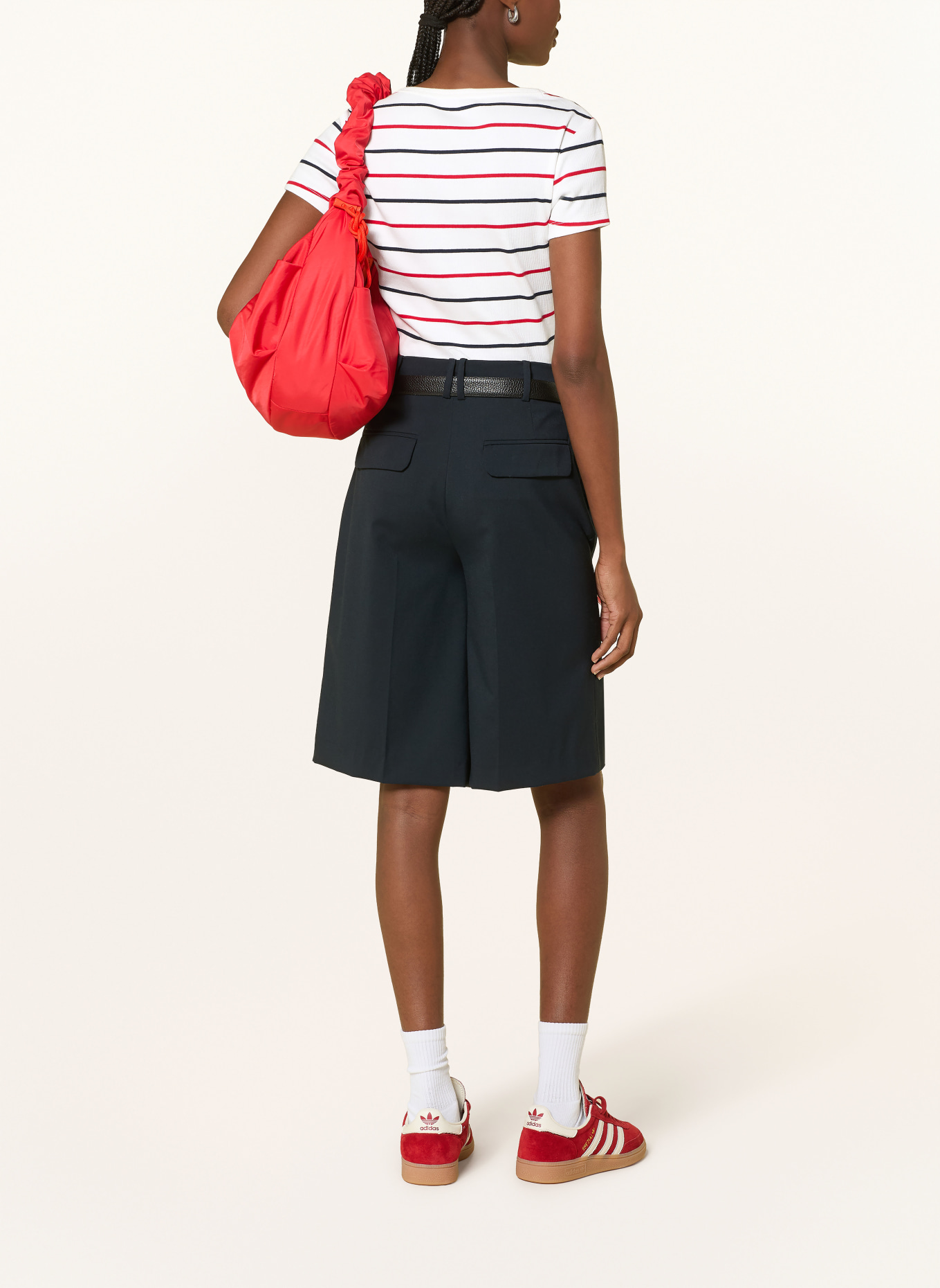 TOMMY JEANS T-shirt: WHITE / RED / DARK BLUE