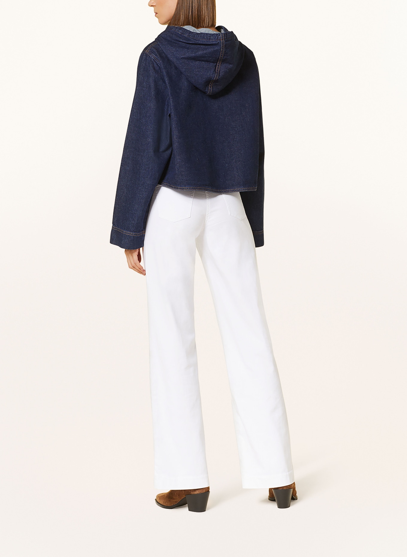 MAC Džíny s širokými nohavicemi DREAM: D010 WHITE DENIM