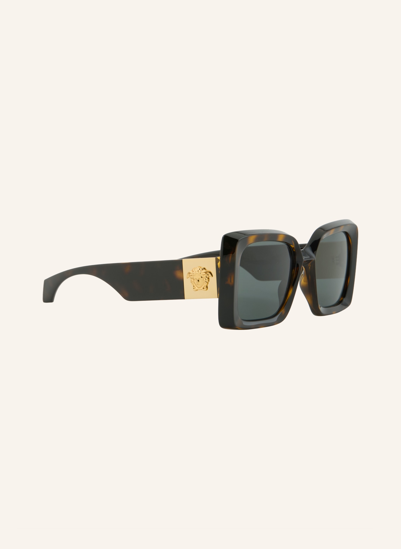 VERSACE Okulary przeciwsłoneczne VE4467U: HAVANA/ CIEMNOSZARY