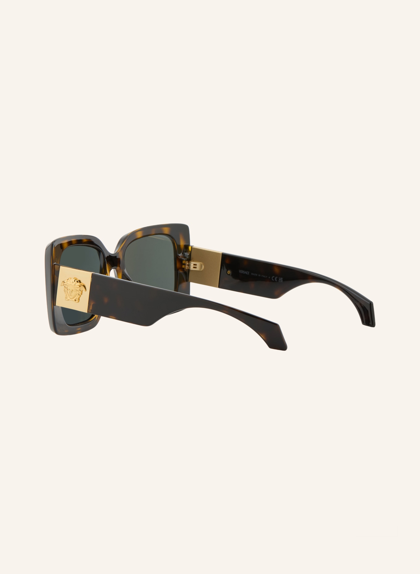 VERSACE Okulary przeciwsłoneczne VE4467U: HAVANA/ CIEMNOSZARY