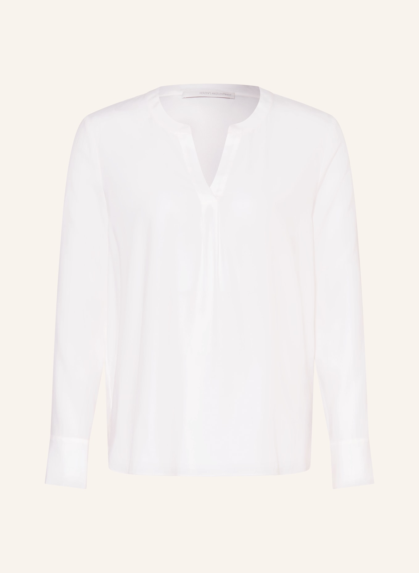 HERZEN'S ANGELEGENHEIT Blouse-shirt van zijde: WIT