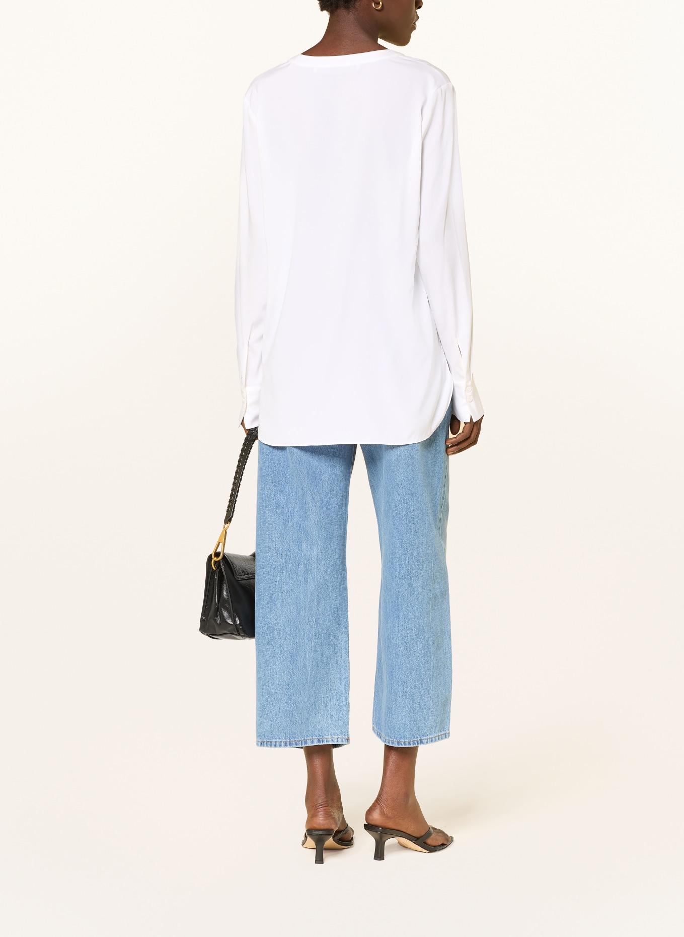 HERZEN'S ANGELEGENHEIT Blouse-shirt van zijde: WIT